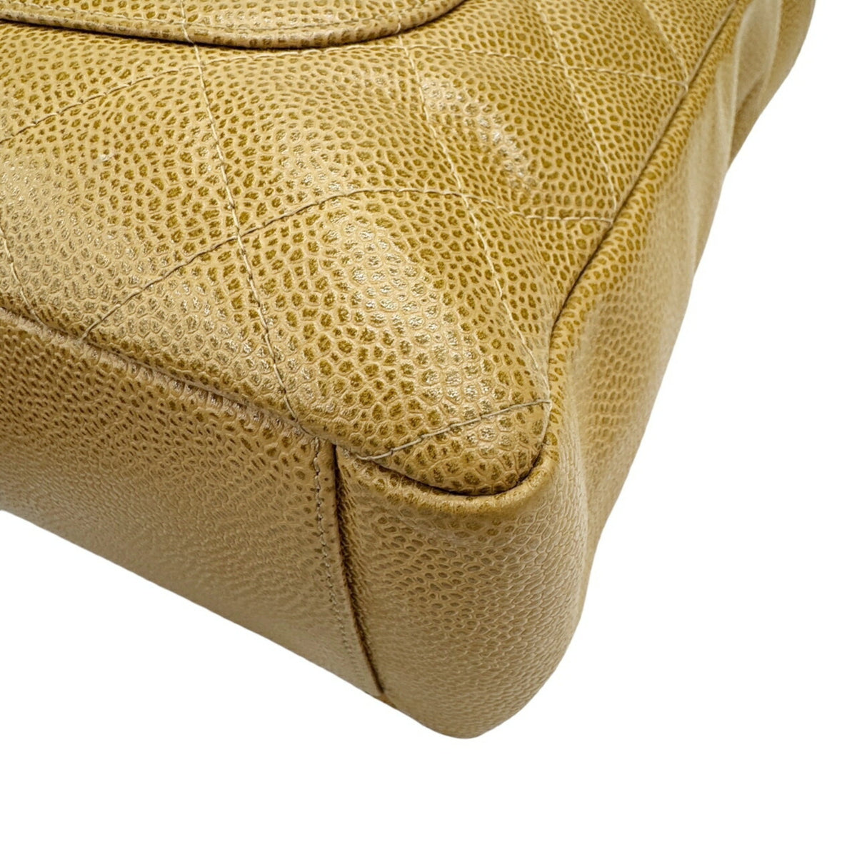 Chanel Beige Grained Calfskin Tote Bag (Pre-Owned)