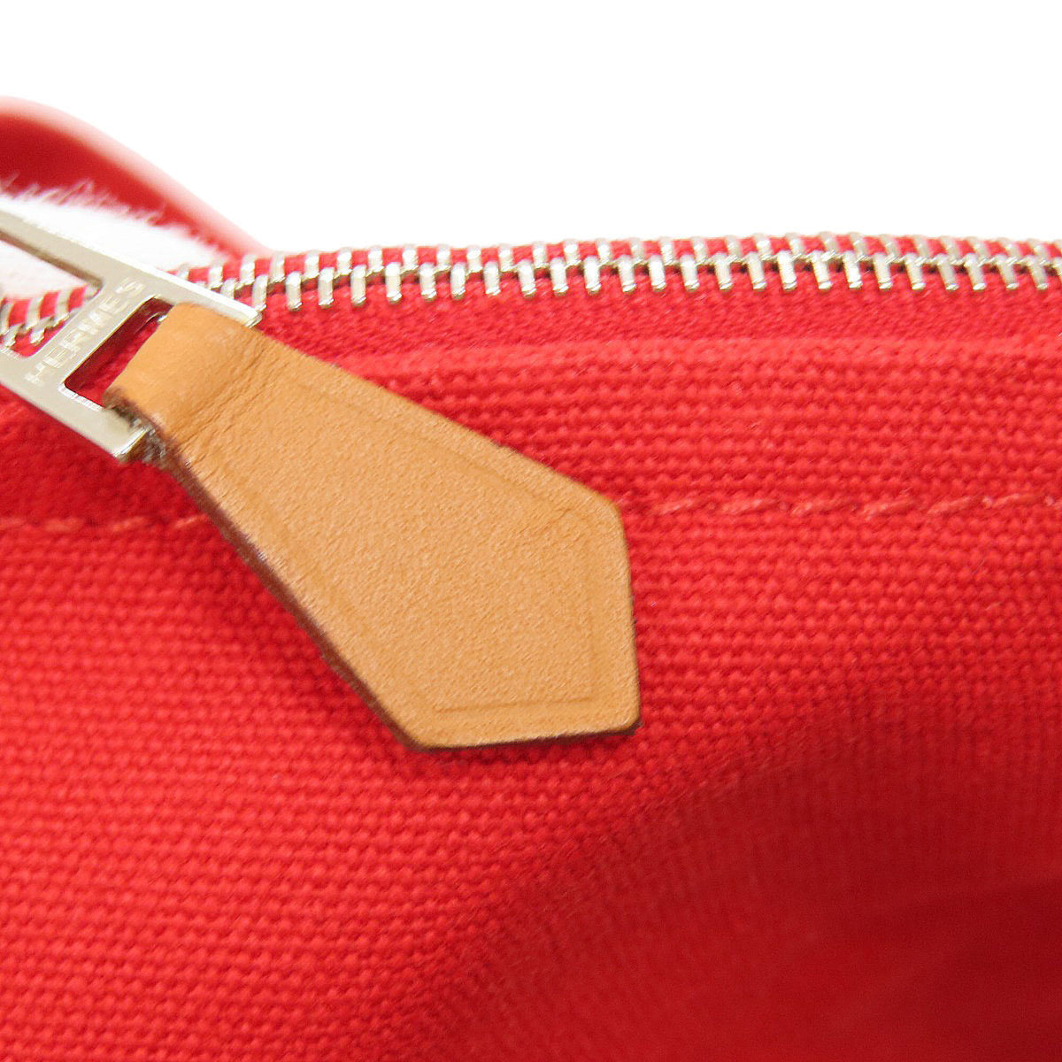 Hermes Pink Canvas Tote Bag (Pre-Owned)