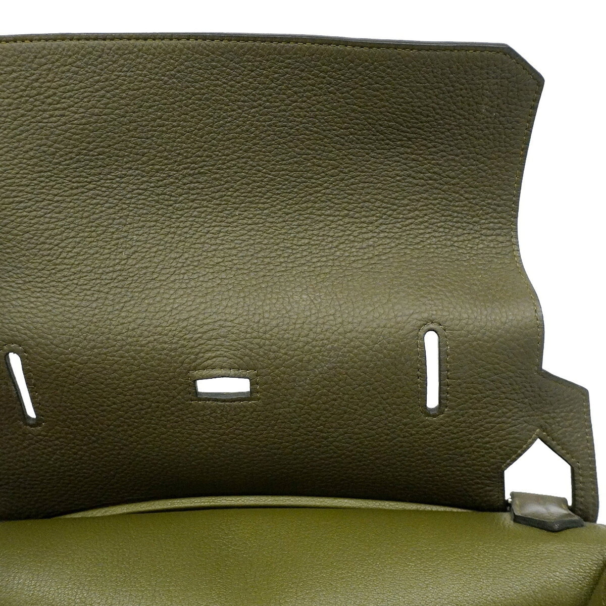 Hermes Green Taurillon Clemence Leather Shoulder Bag (Pre-Owned)
