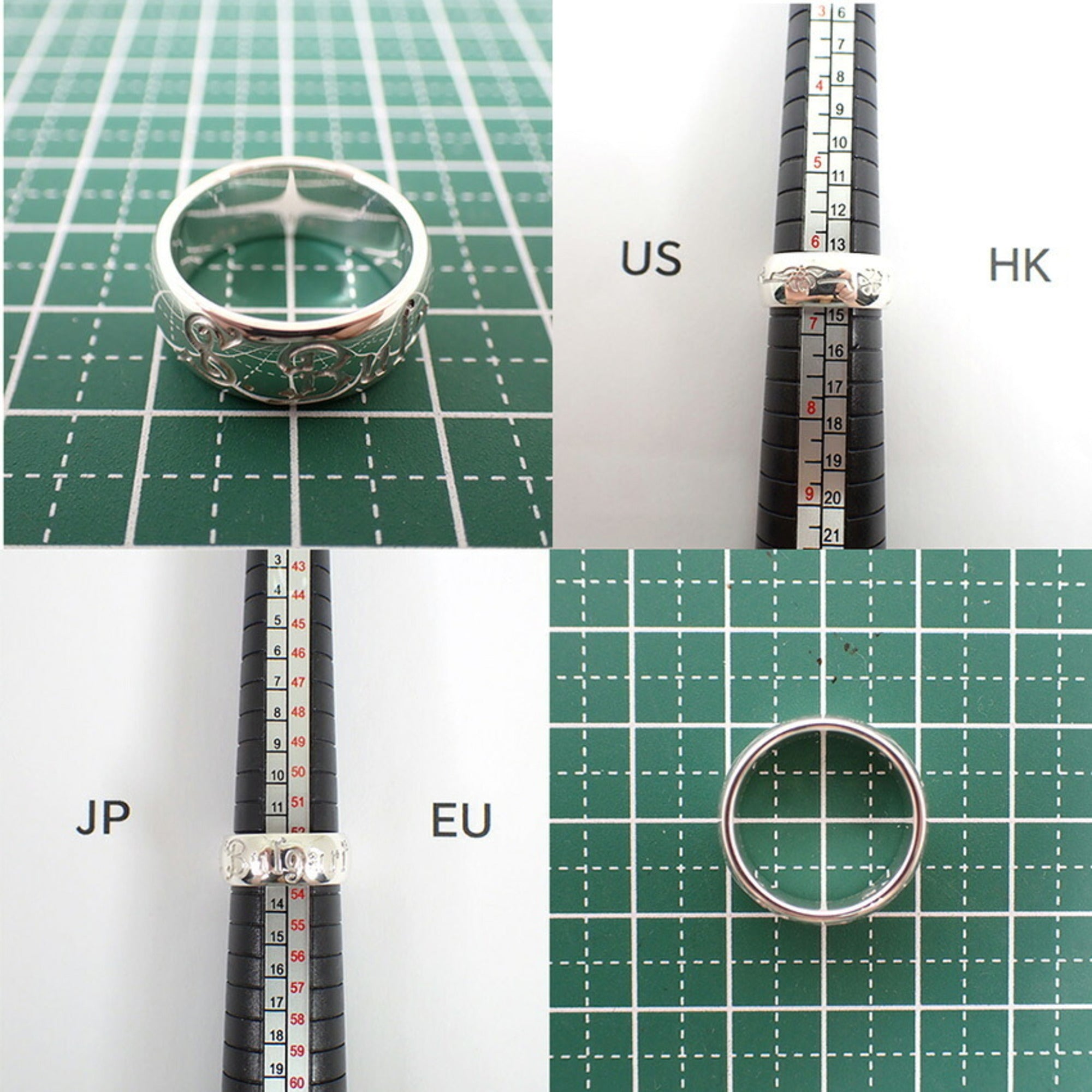 Bvlgari Sterling Silver 925 Band Ring (Pre-Owned)