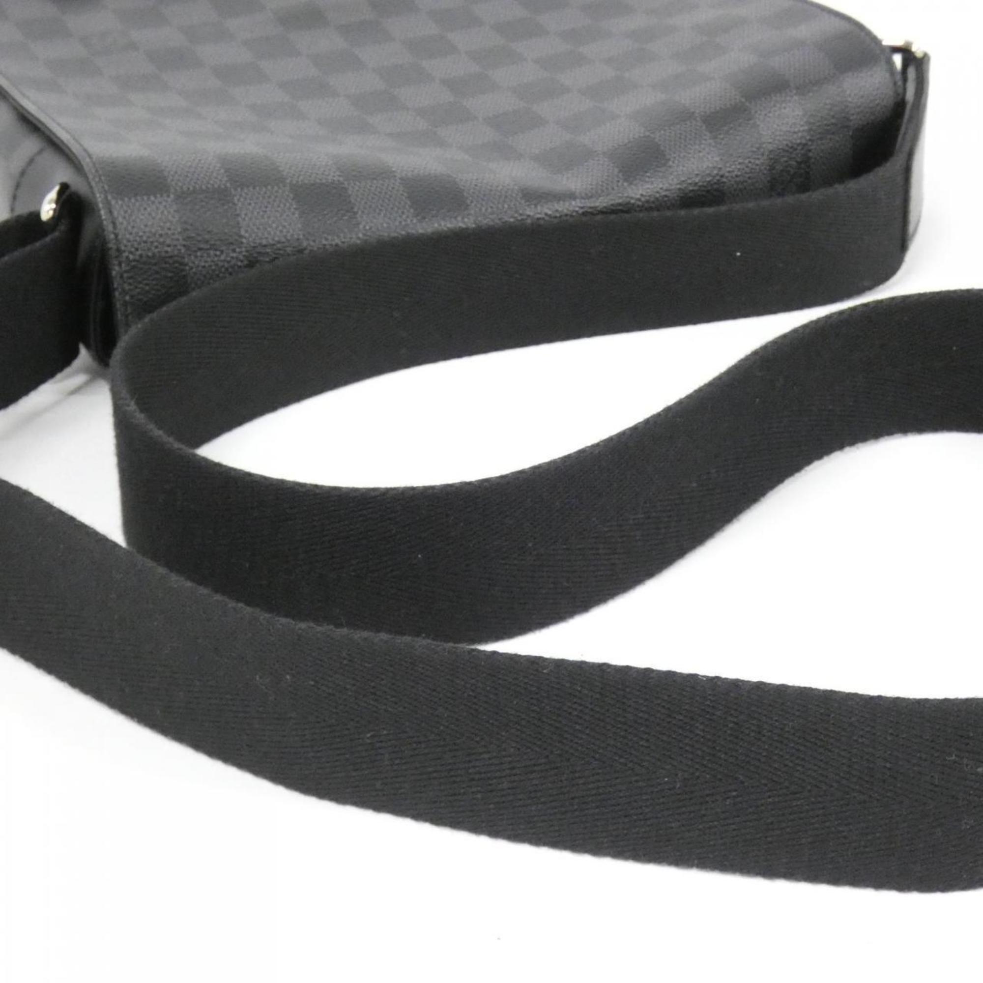 Louis Vuitton Graphite Gray Coated Canvas Shoulder Bag (Pre-Owned)