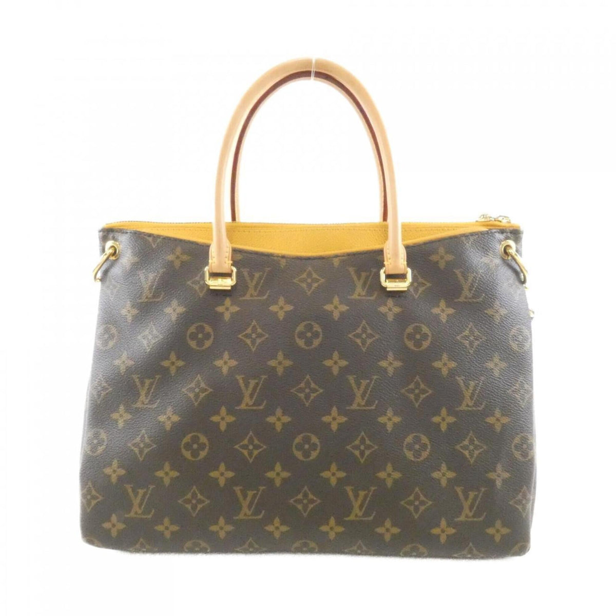 Louis Vuitton Brown Coated Canvas Leather Handbag (Pre-Owned)