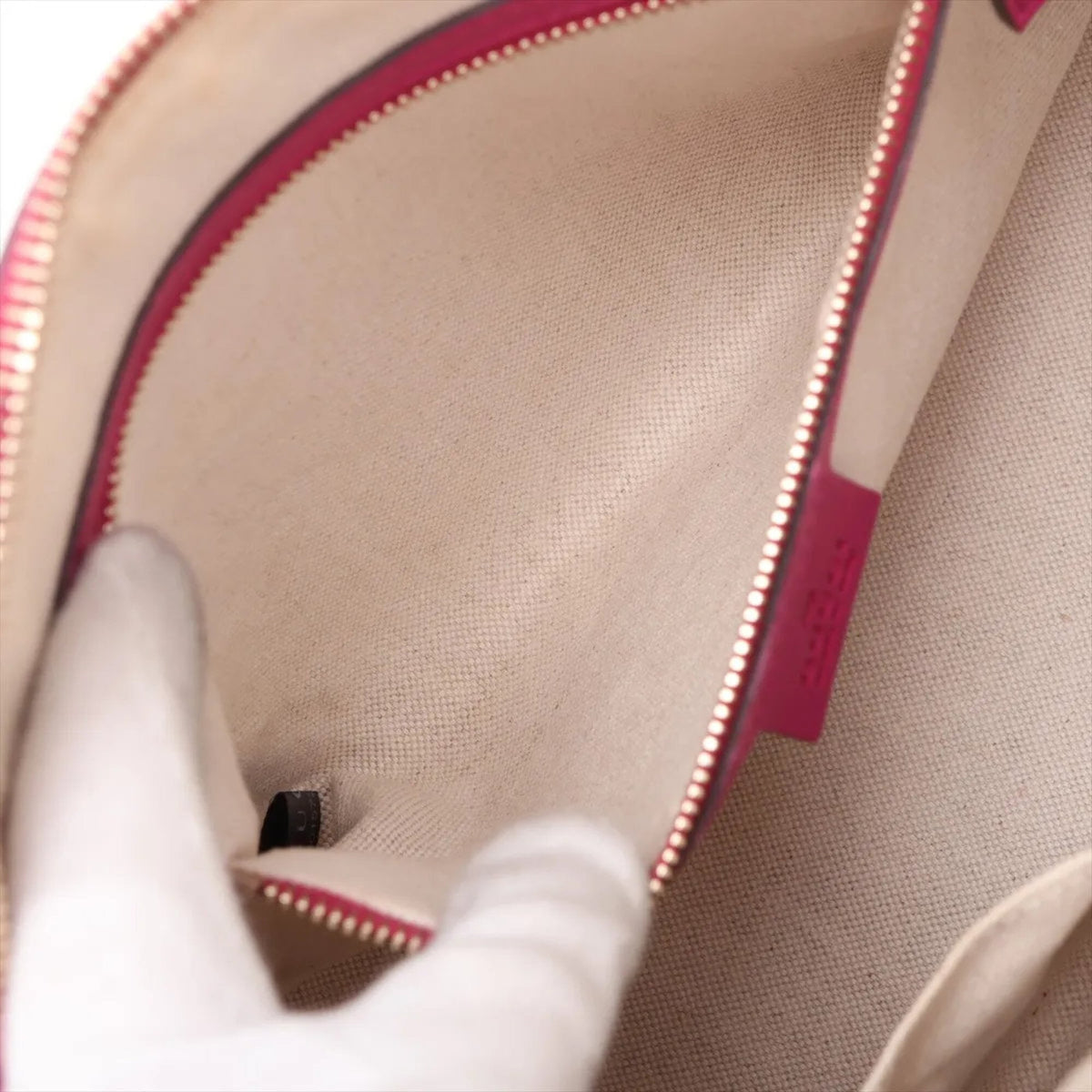 Gucci Pink Leather Handbag Shoulder Bag (Pre-Owned)