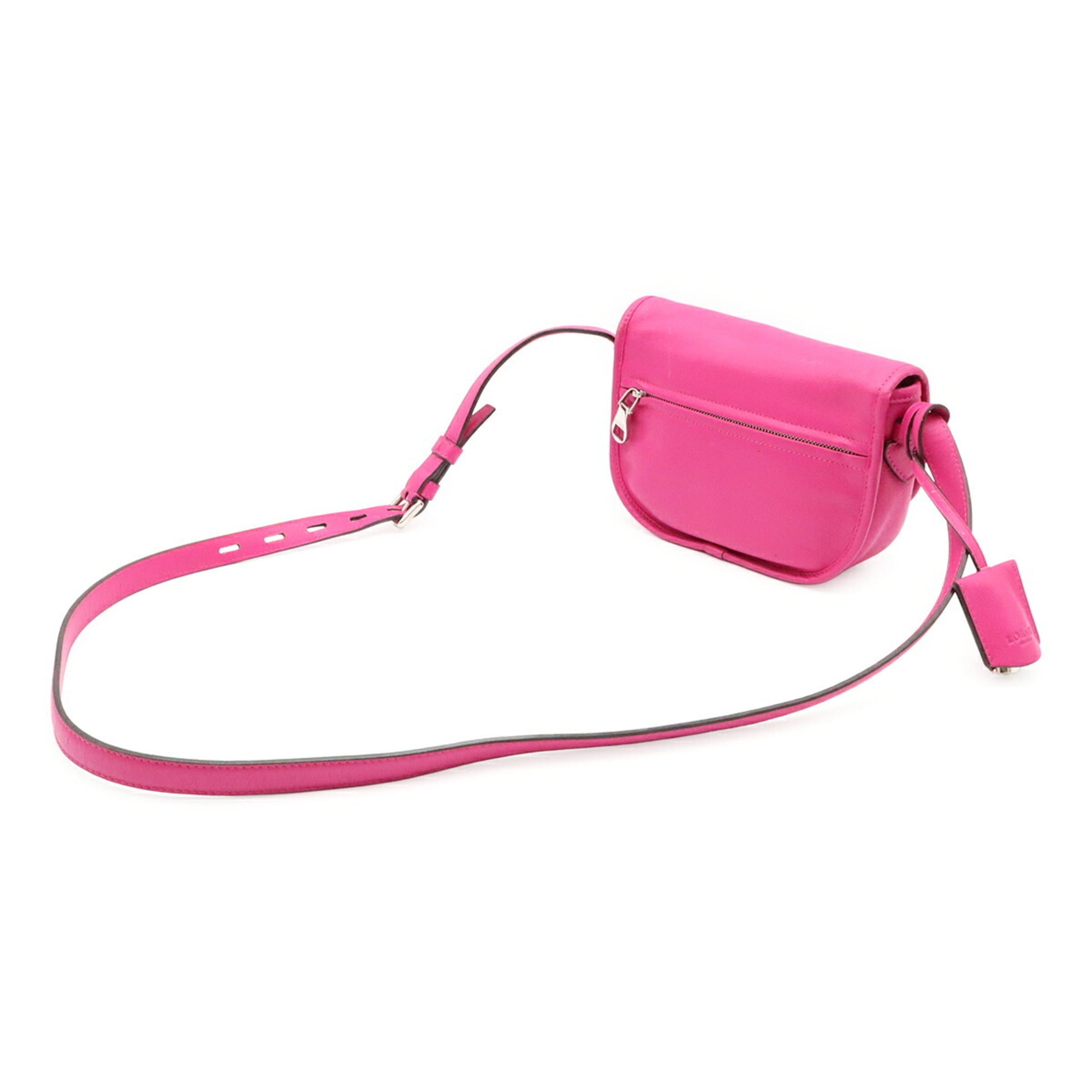 Loewe Pink Leather Pochette Shoulder Bag (Pre-Owned)