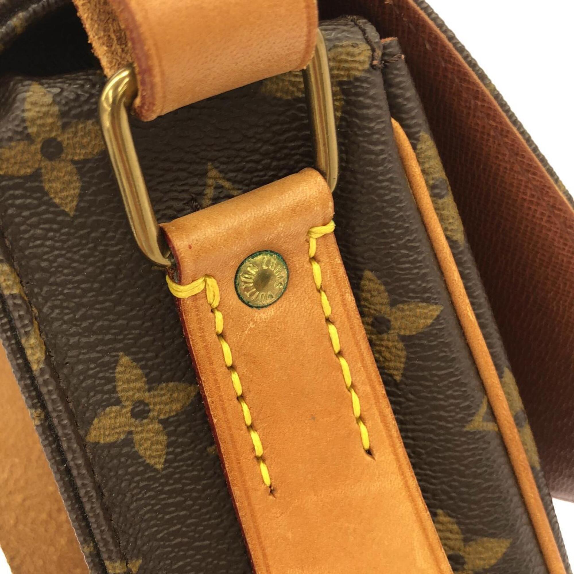 Louis Vuitton Monogram Marron Coated Canvas Shoulder Bag (Pre-Owned)