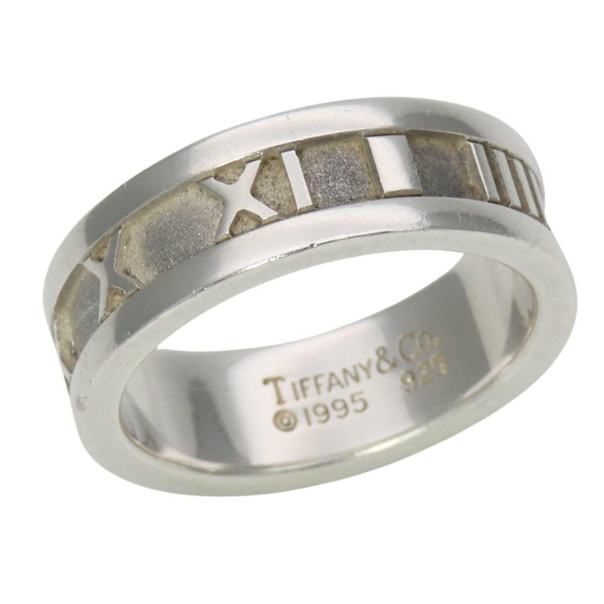 Tiffany Atlas Silver Silver 925 Band Ring (Pre-Owned)