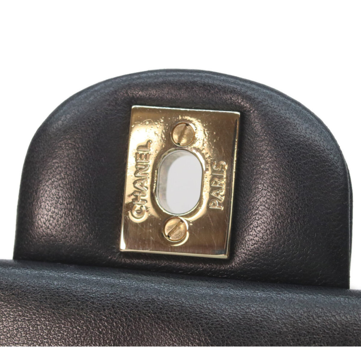 Chanel Black Leather Shoulder Bag (Pre-Owned)