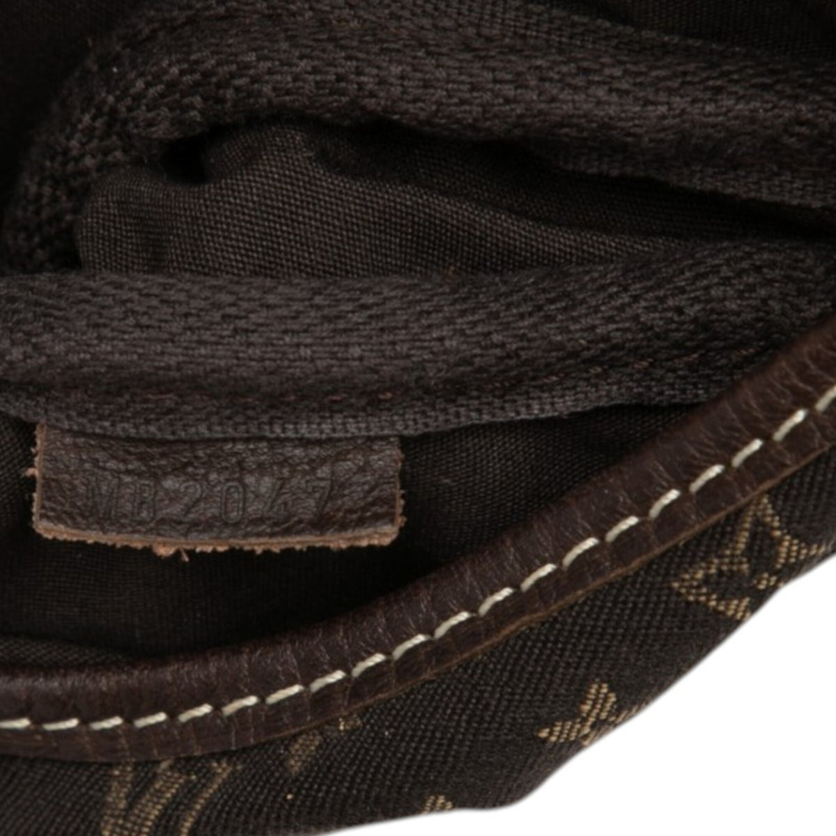 Louis Vuitton Dark Brown Canvas Leather Shoulder Bag (Pre-Owned)
