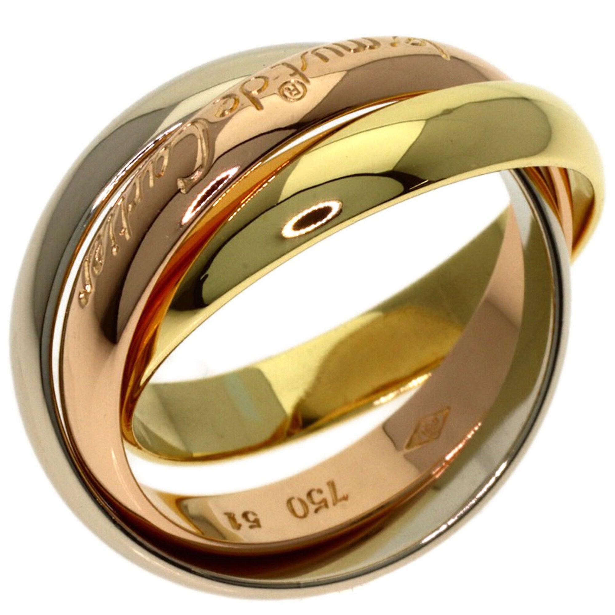 Cartier Yellow Gold (18K) Pink Gold (18K) White Gold (18K) Band Ring (Pre-Owned)
