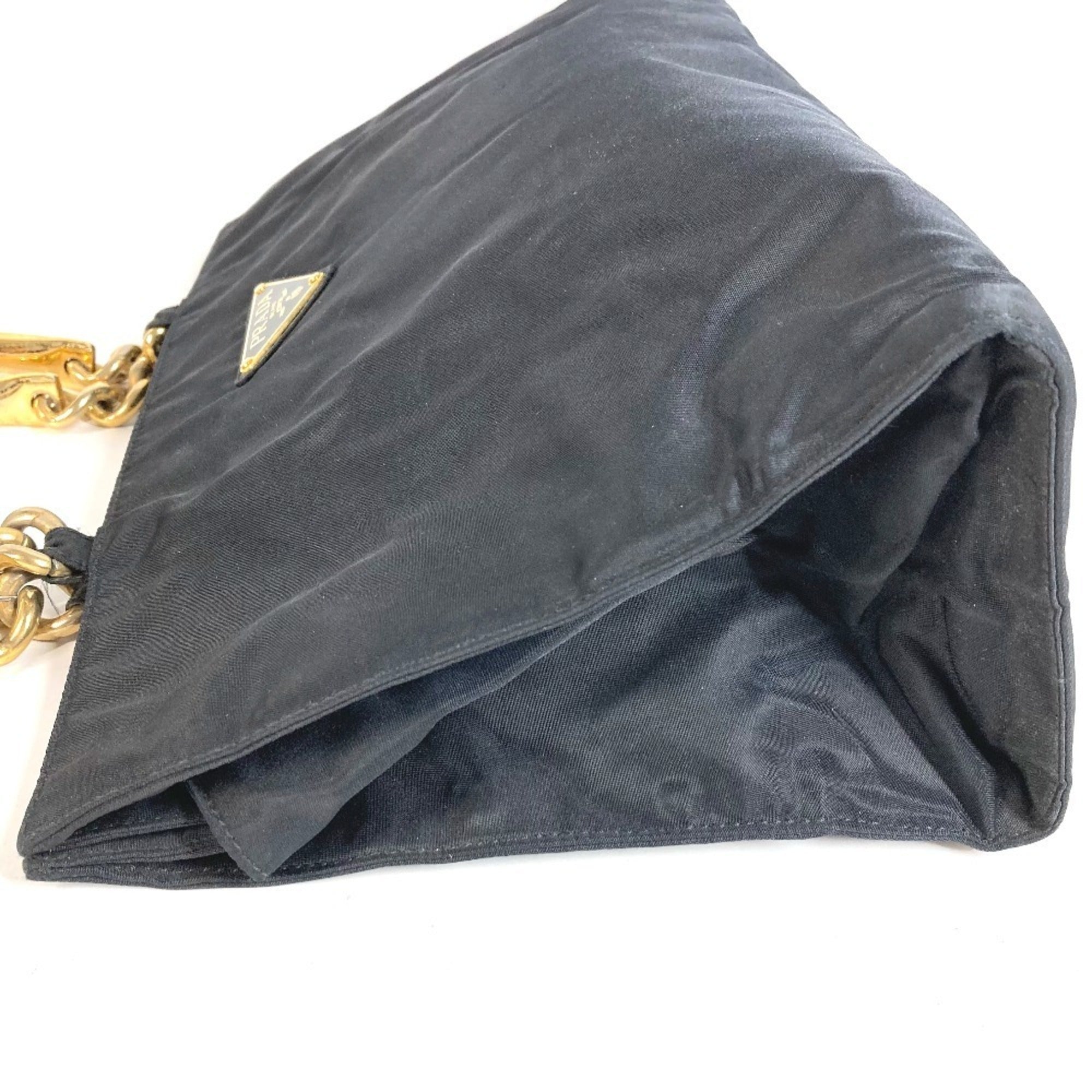 Prada Black Nylon Handbag Tote Bag (Pre-Owned)