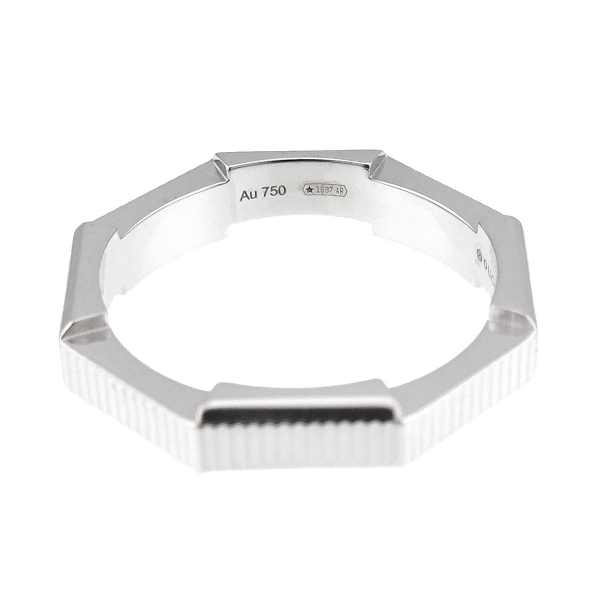 Gucci White Gold (18K) Band Ring (Pre-Owned)