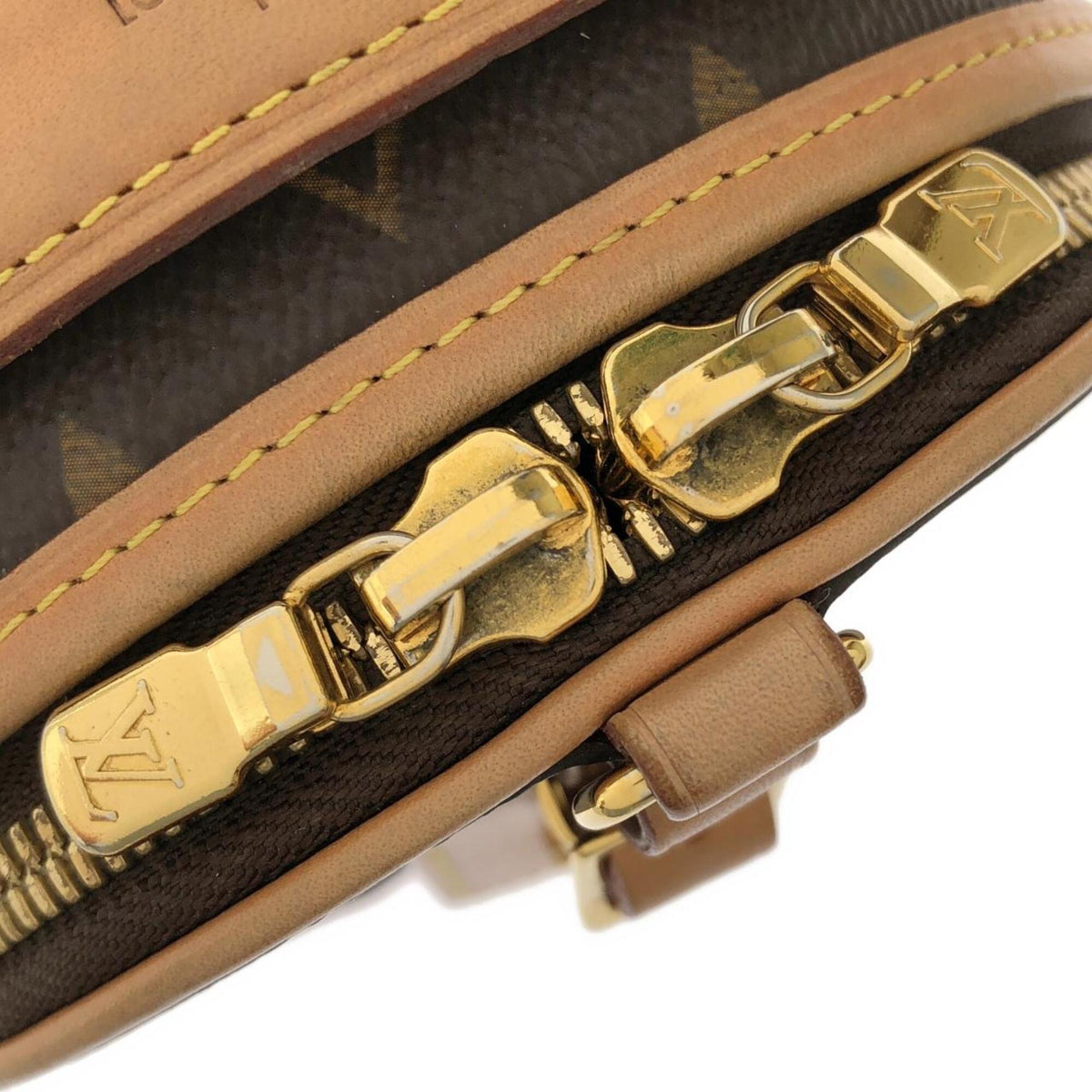 Louis Vuitton Marron Monogram Coated Canvas Shoulder Bag (Pre-Owned)