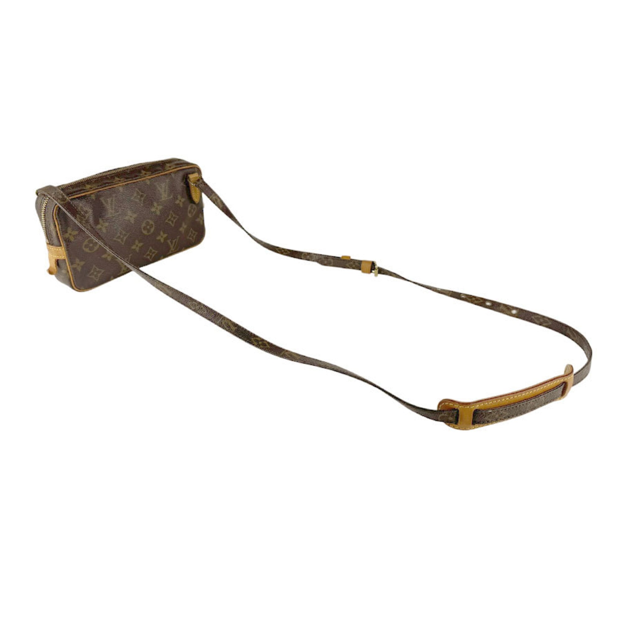 Louis Vuitton Brown Monogram Monogram Pochette Shoulder Bag (Pre-Owned)