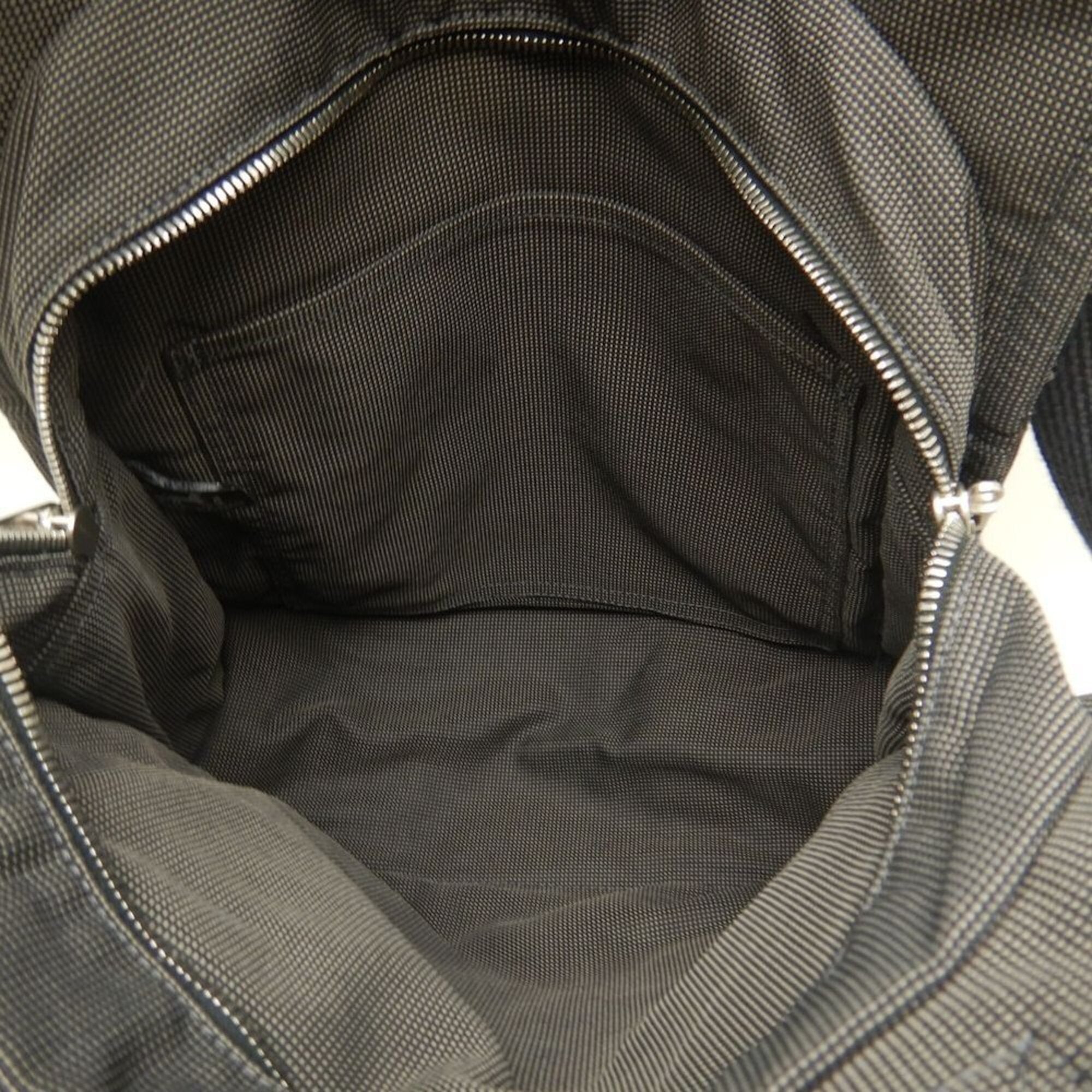 Hermes Gray Nylon Canvas Backpack (Pre-Owned)