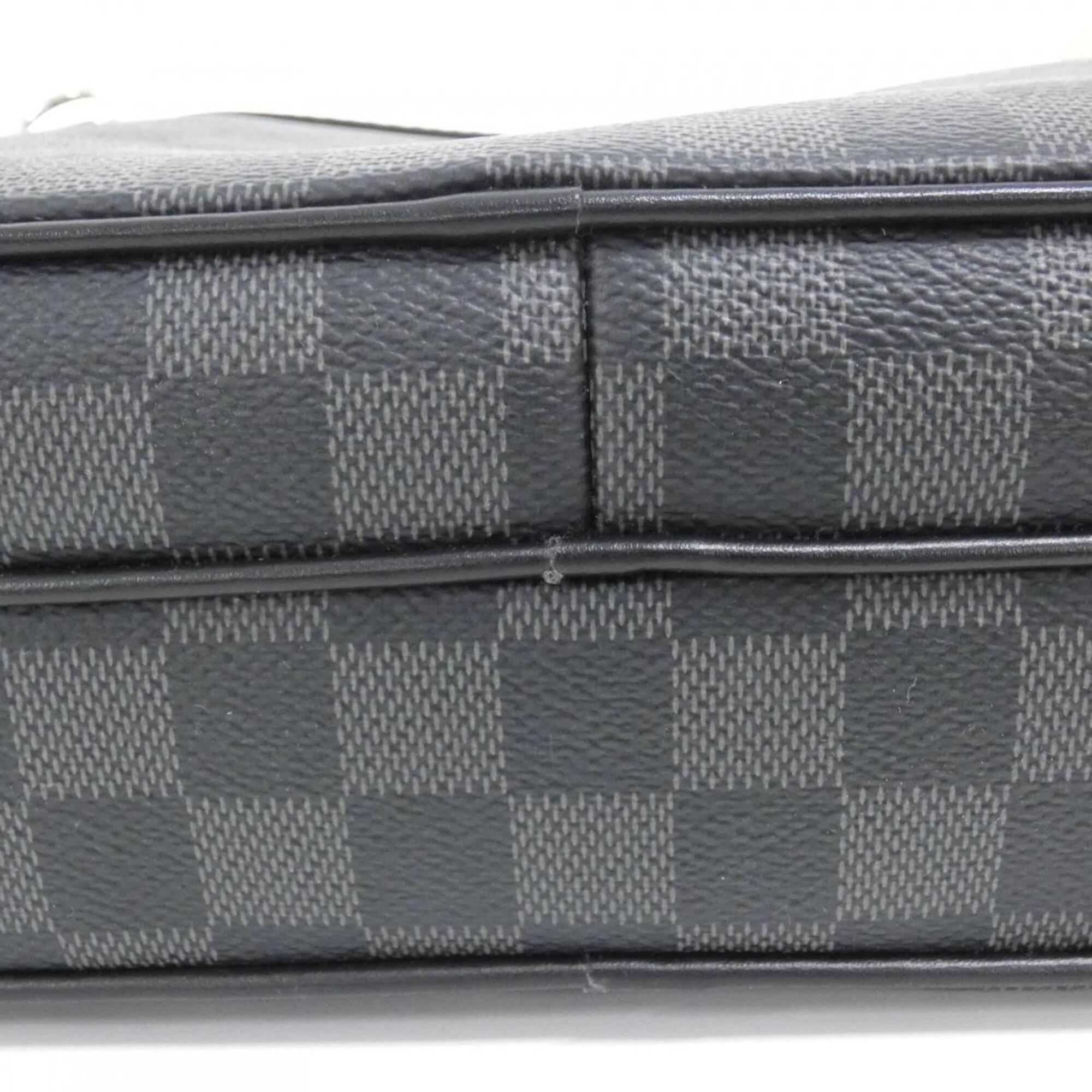 Louis Vuitton Graphite Coated Canvas Shoulder Bag (Pre-Owned)