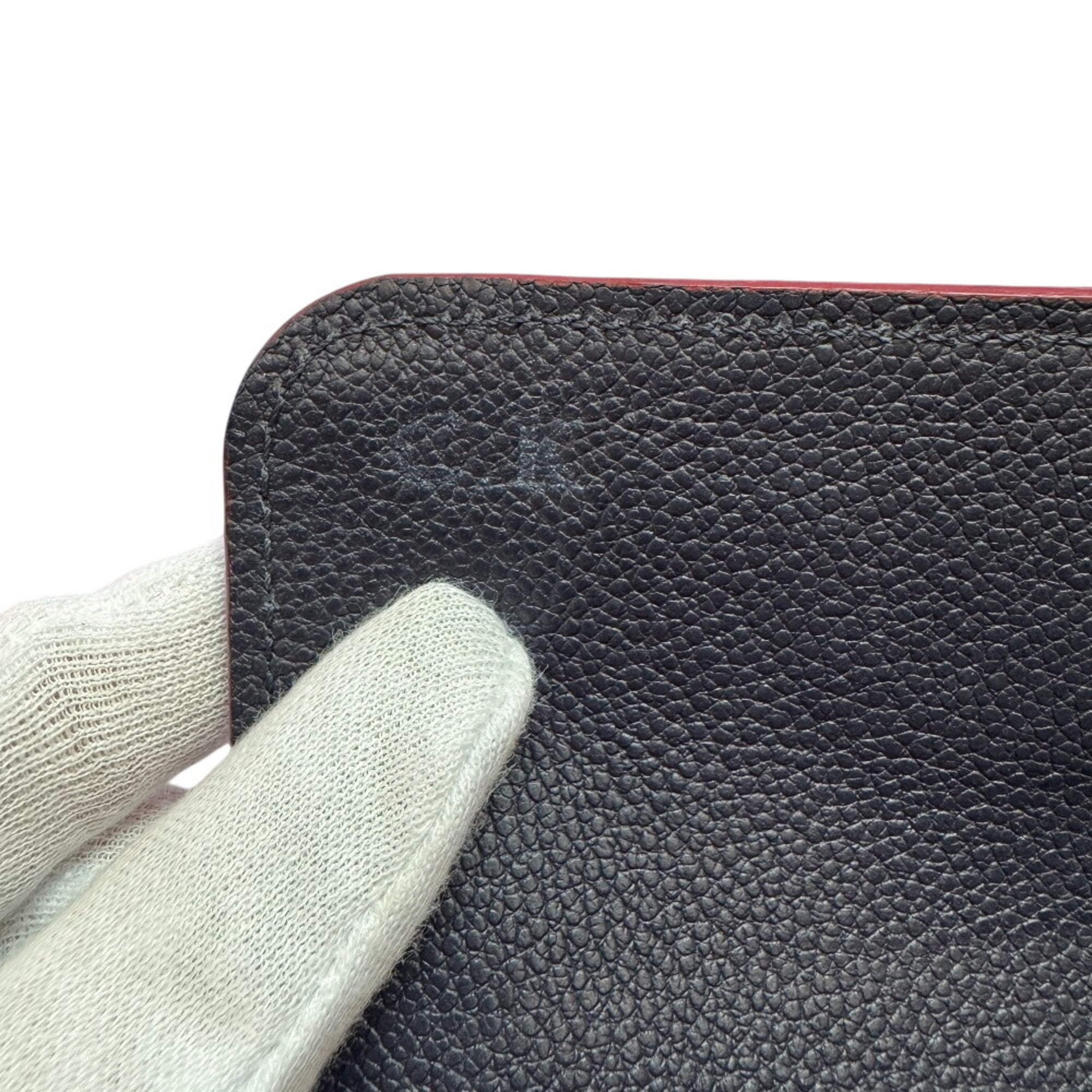 Louis Vuitton Monogram Empreinte Navy Leather Long Wallet (Bi-Fold) (Pre-Owned)