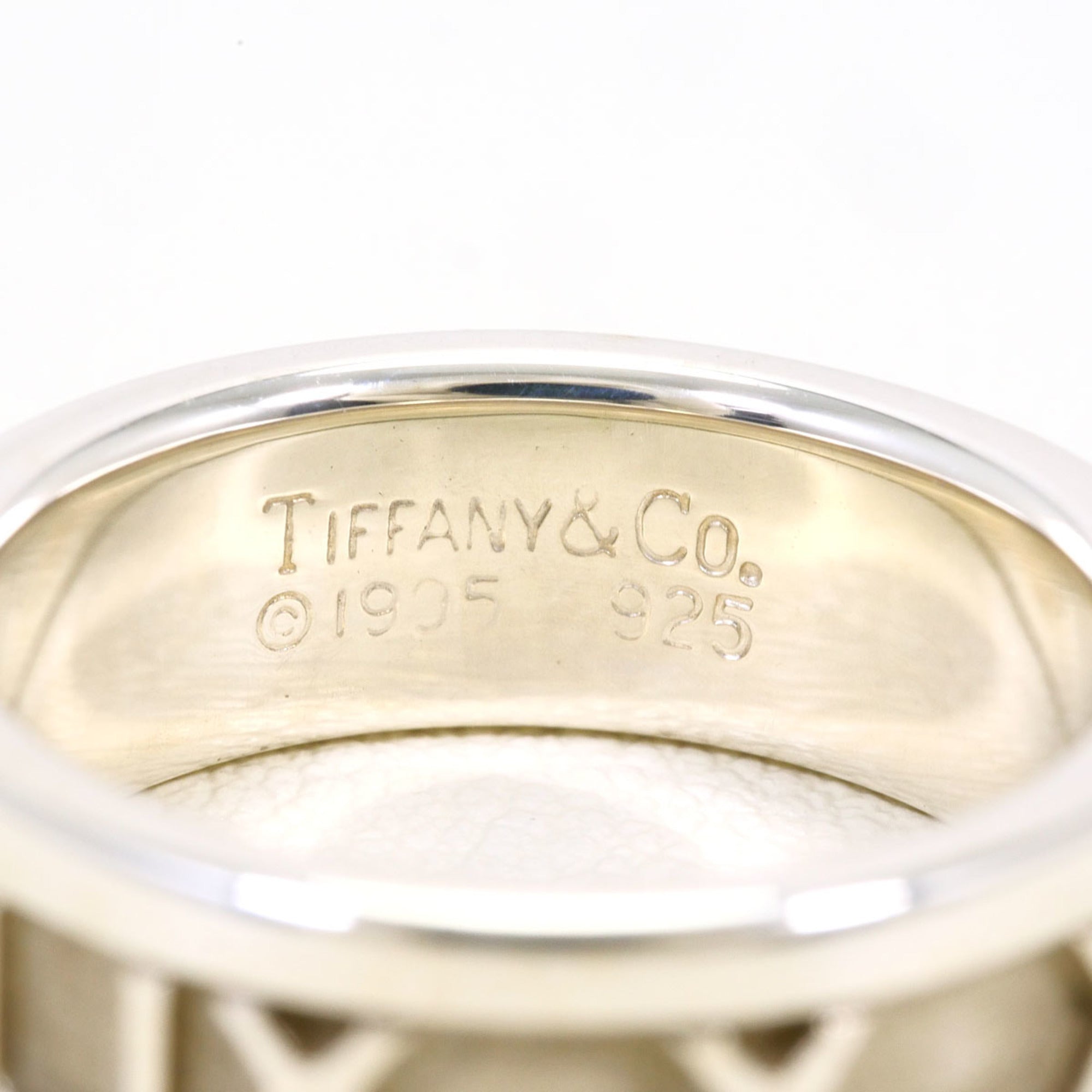 Tiffany Atlas Silver 925 Band Ring (Pre-Owned)