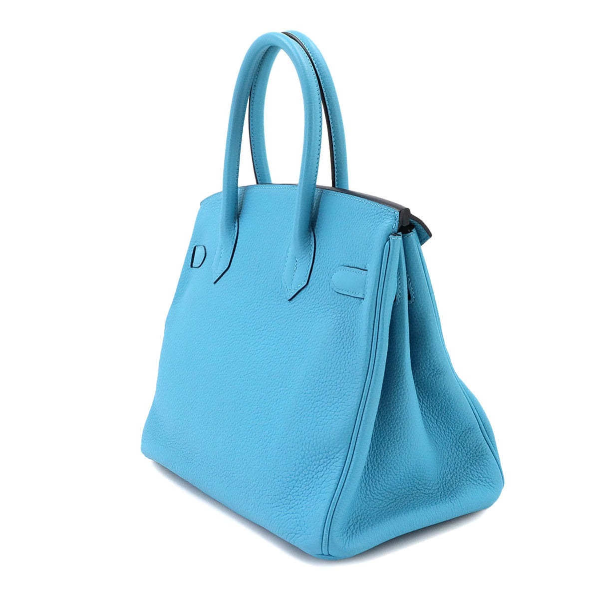 Hermes Blue Togo Leather Handbag (Pre-Owned)