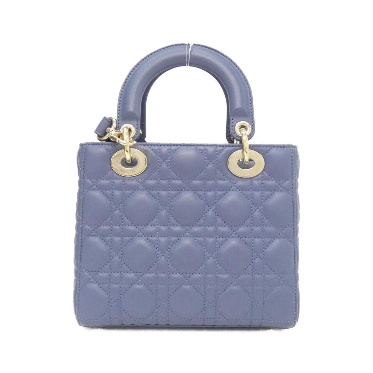 Christian Dior Lady Dior Blue Leather Handbag (Pre-Owned)