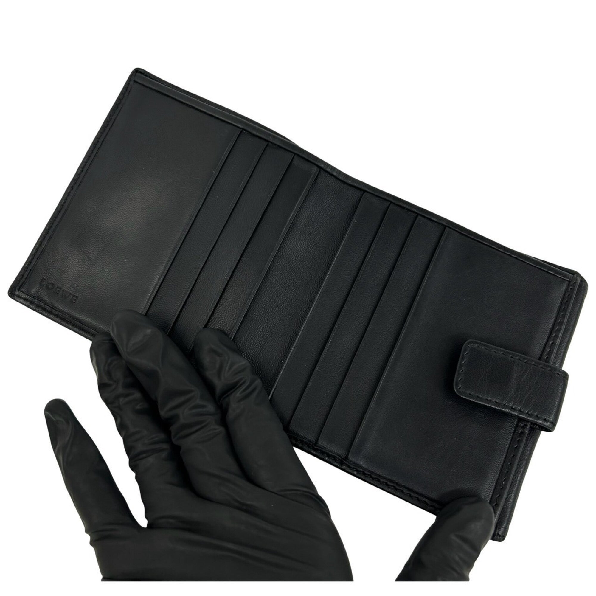 Loewe Black Leather Wallet (Bi-Fold) (Pre-Owned)