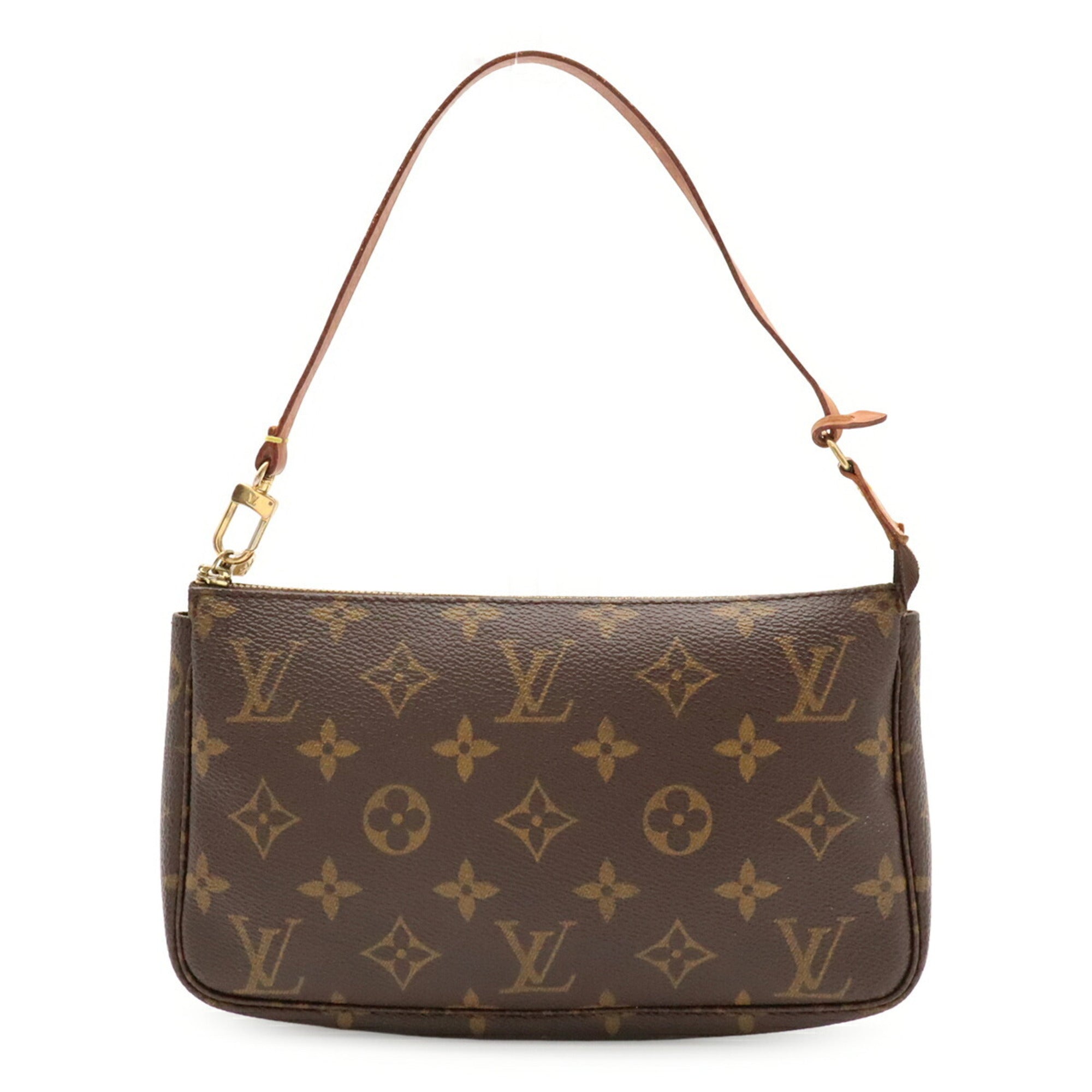 Louis Vuitton Brown Monogram Handbag Pochette Pouch (Pre-Owned)