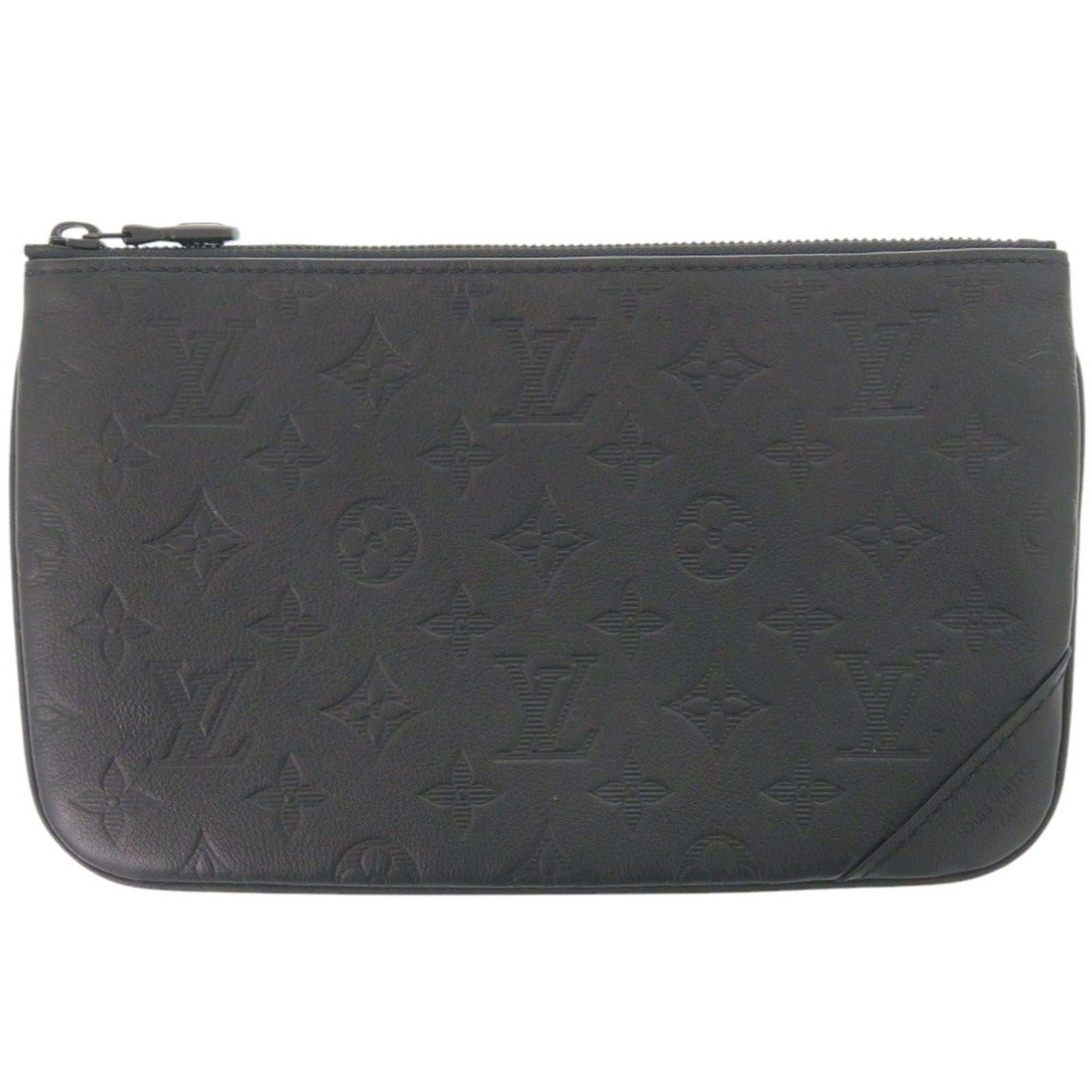 Louis Vuitton Black Monogram Shadow Handbag Pouch (Pre-Owned)