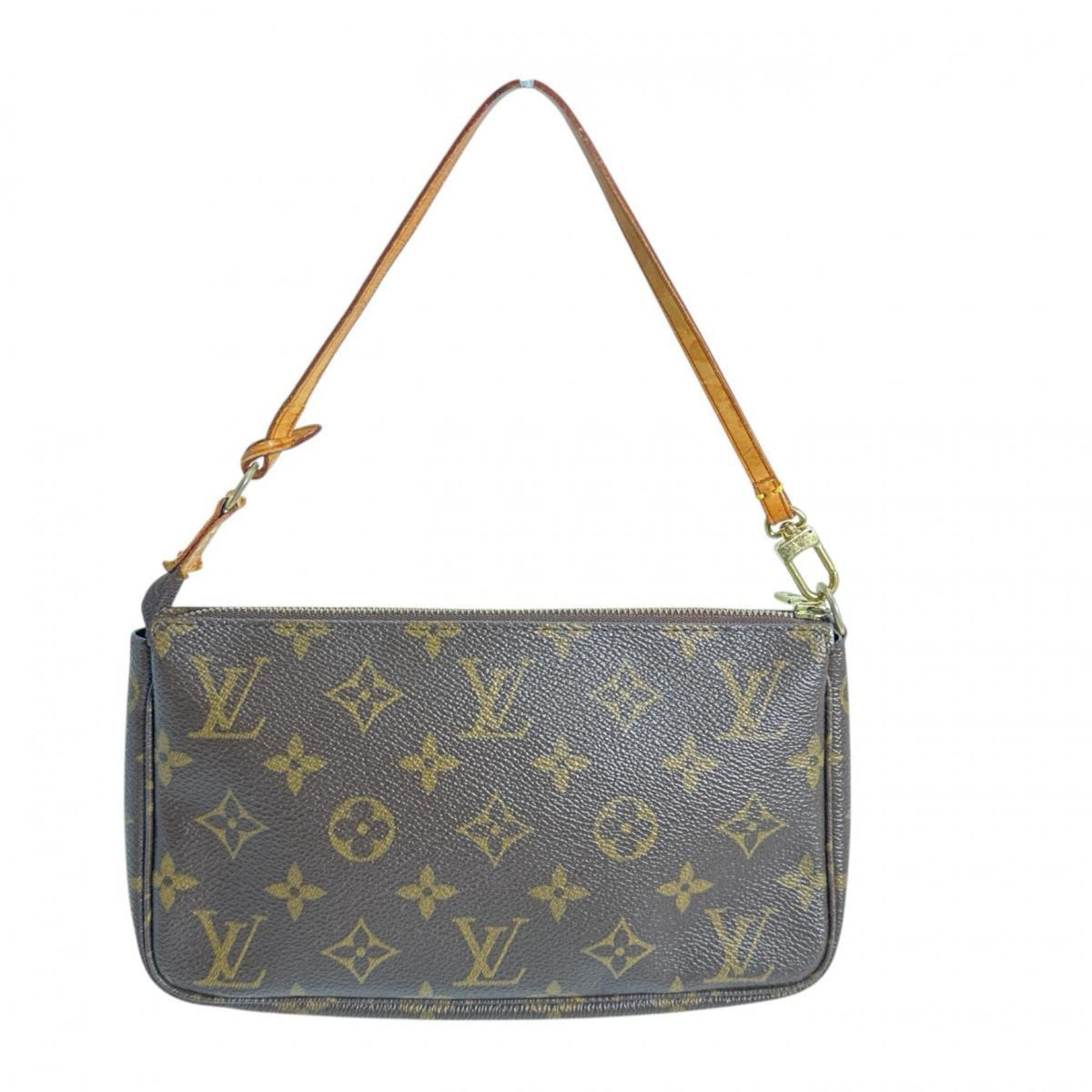 Louis Vuitton Brown Monogram Canvas Pochette Pouch (Pre-Owned)