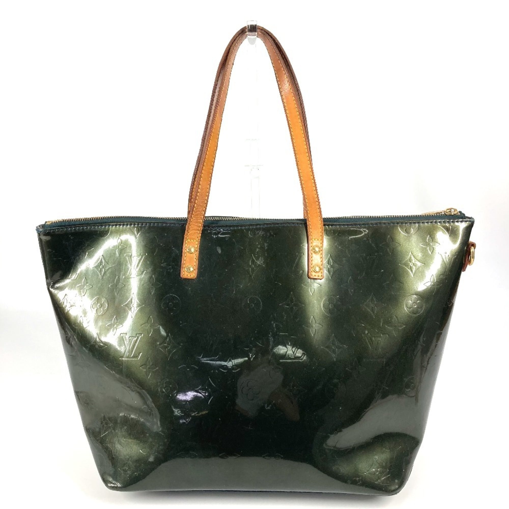 Louis Vuitton Blue Nuit Green Monogram Vernis Canvas Shoulder Bag Tote Bag (Pre-Owned)