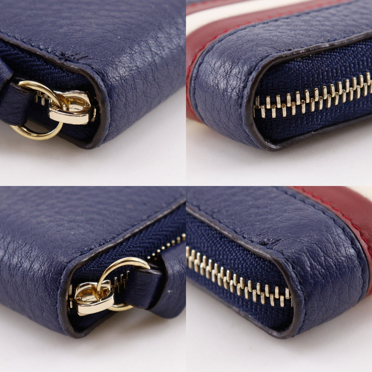Bally Blue Leather Coin Purse/Coin Case (Pre-Owned)