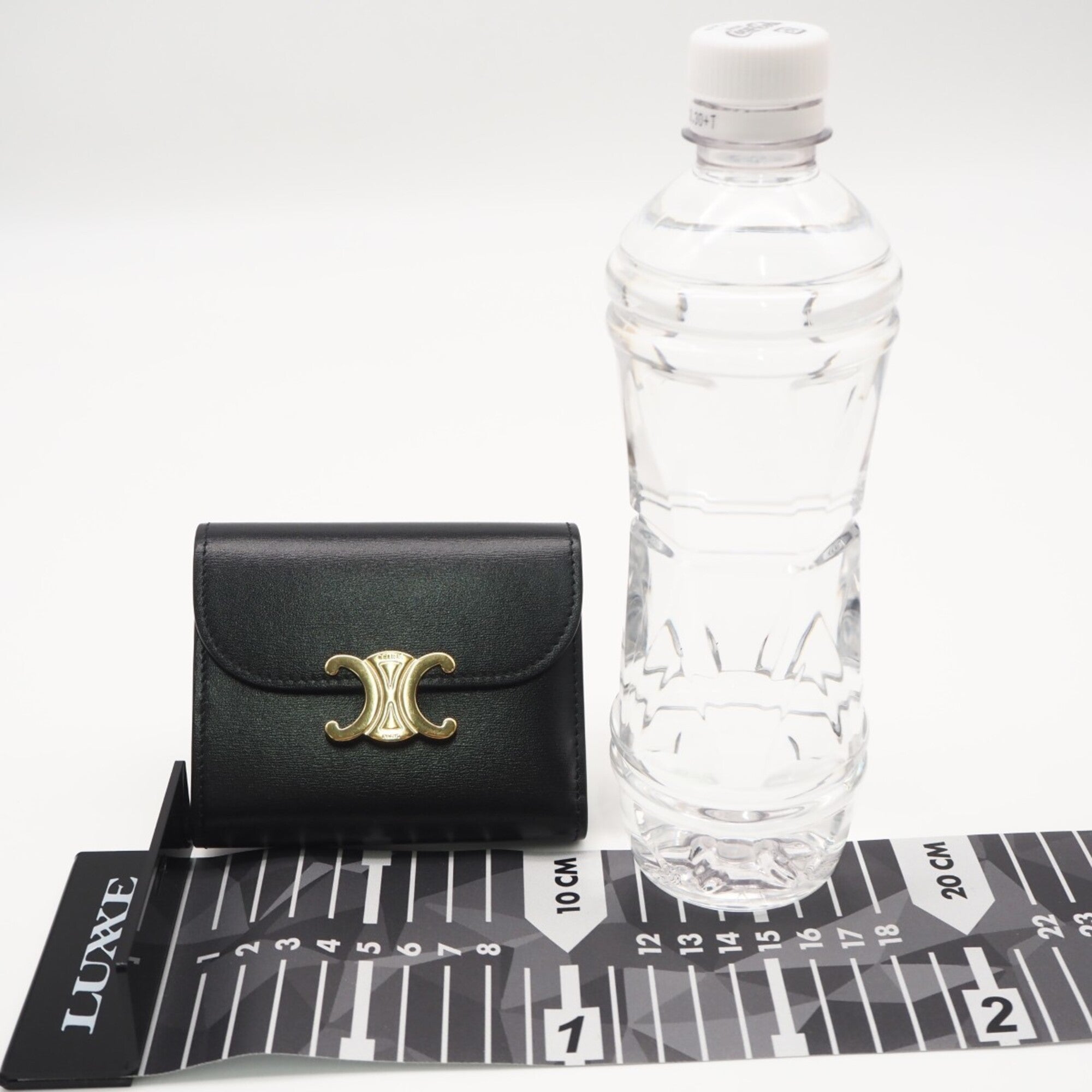 Celine Black Leather Wallet (Tri-Fold) (Pre-Owned)