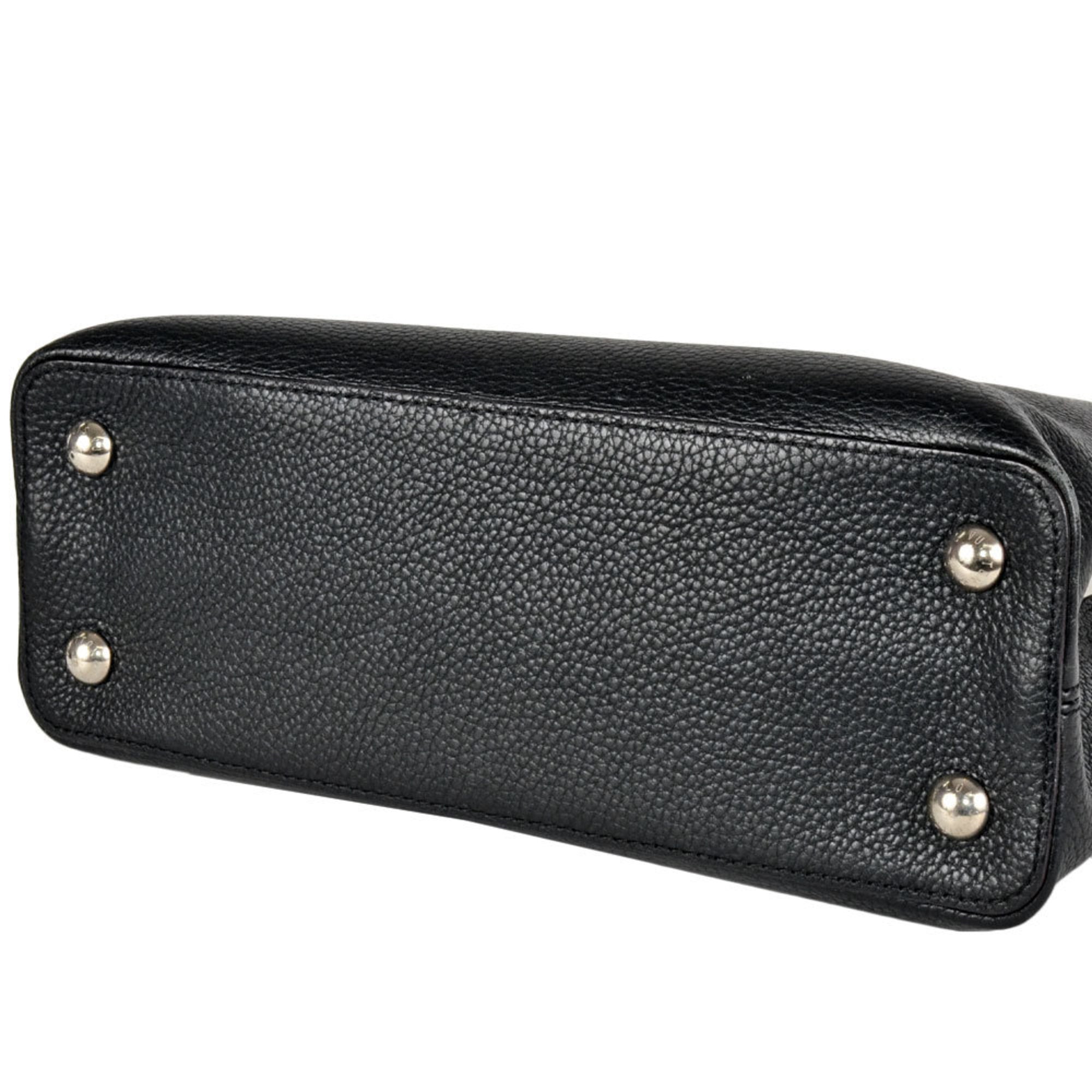 Louis Vuitton Black Noir Leather Handbag (Pre-Owned)