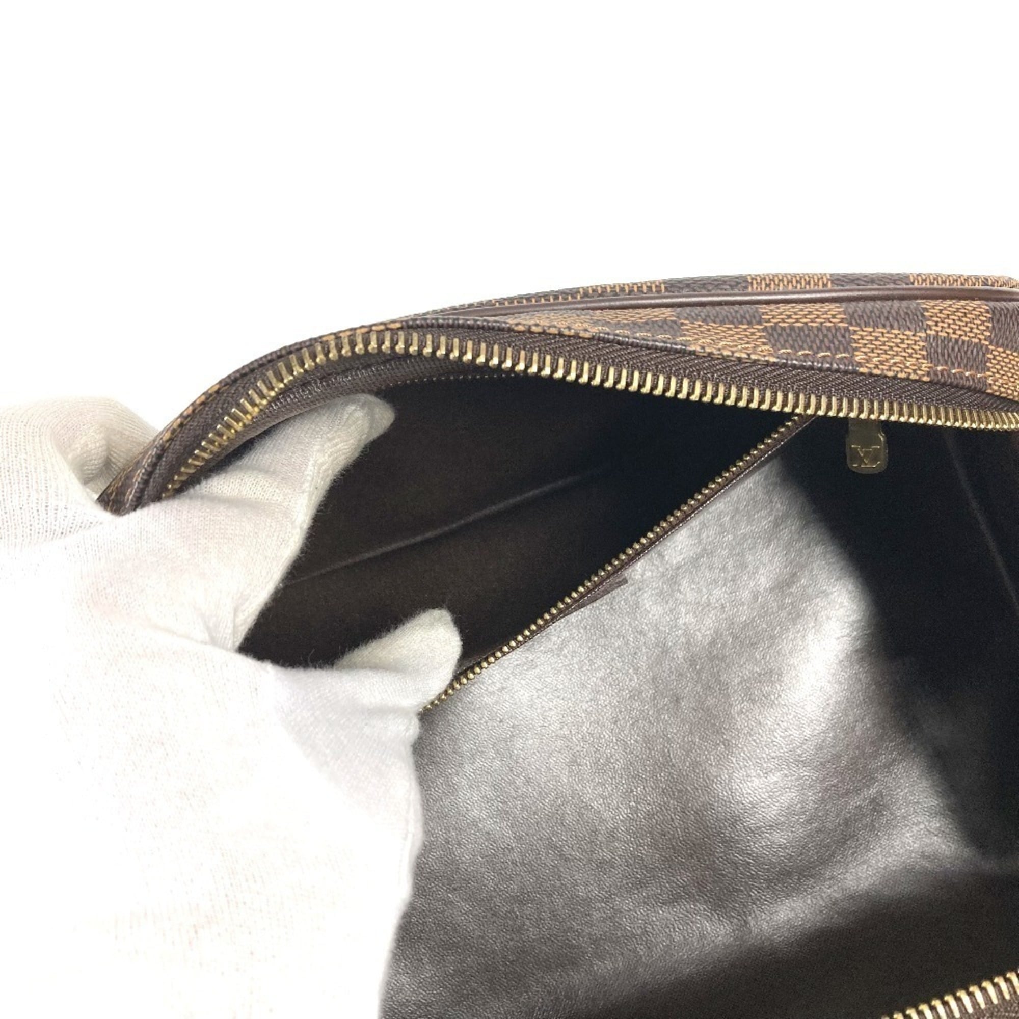 Louis Vuitton Brown Ebene Damier Canvas Pouch (Pre-Owned)