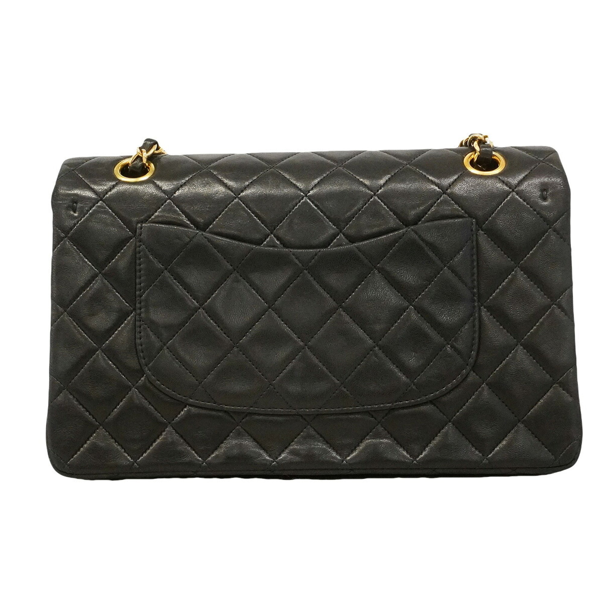 Chanel Black Leather Shoulder Bag (Pre-Owned)