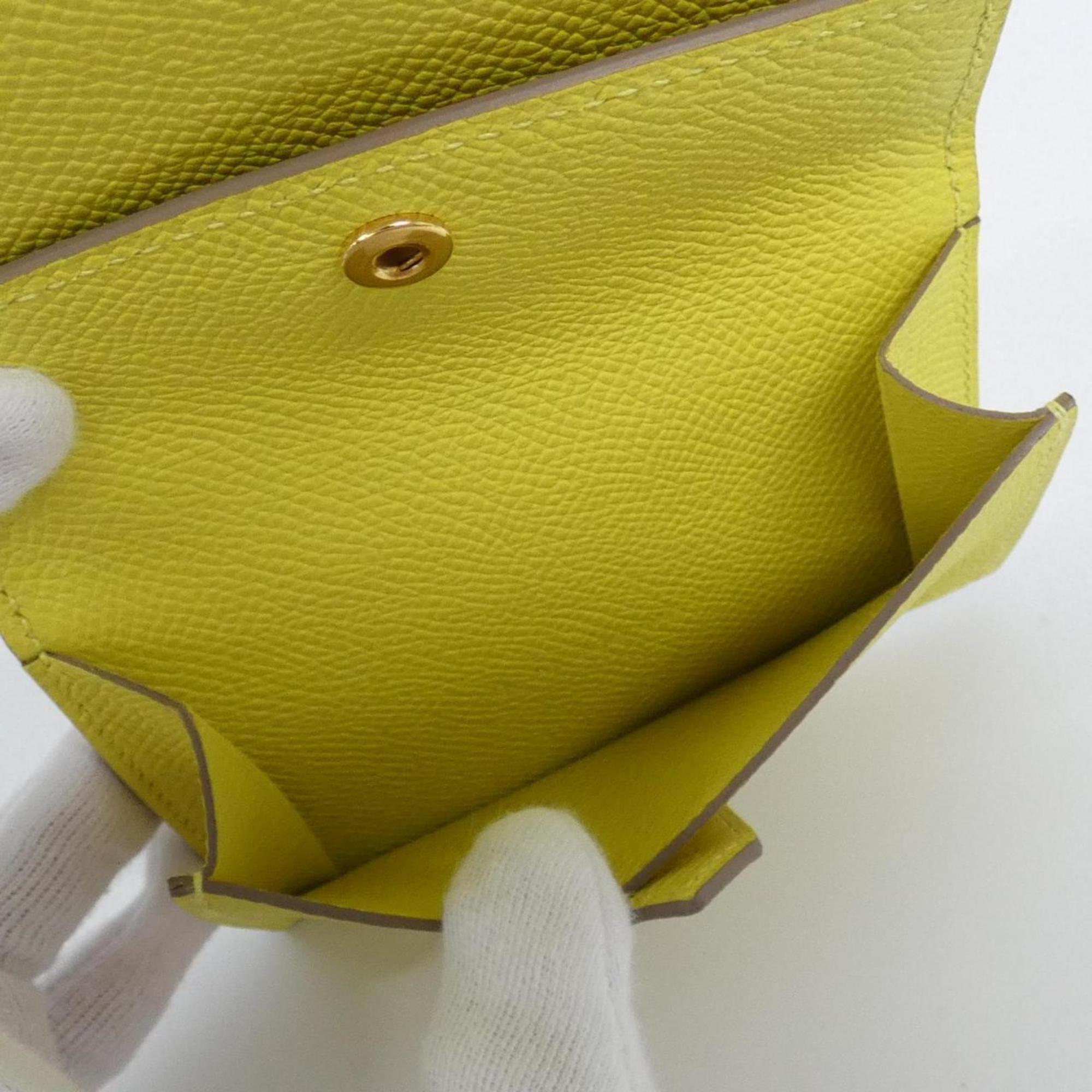Hermes Lime Epsom Leather Wallet (Bi-Fold) (Pre-Owned)