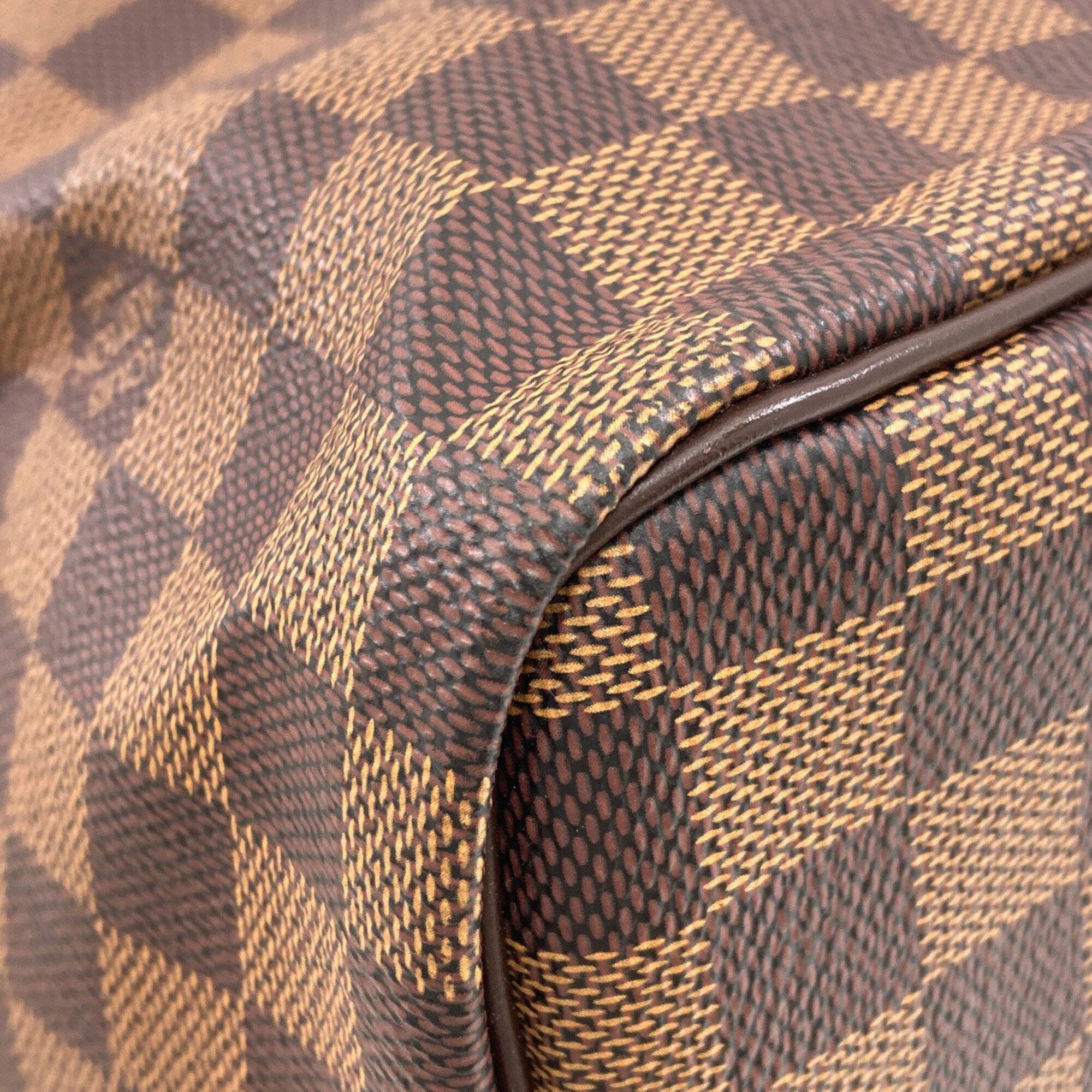 Louis Vuitton Damier Canvas Ebene Damier Canvas Boston Bag (Pre-Owned)