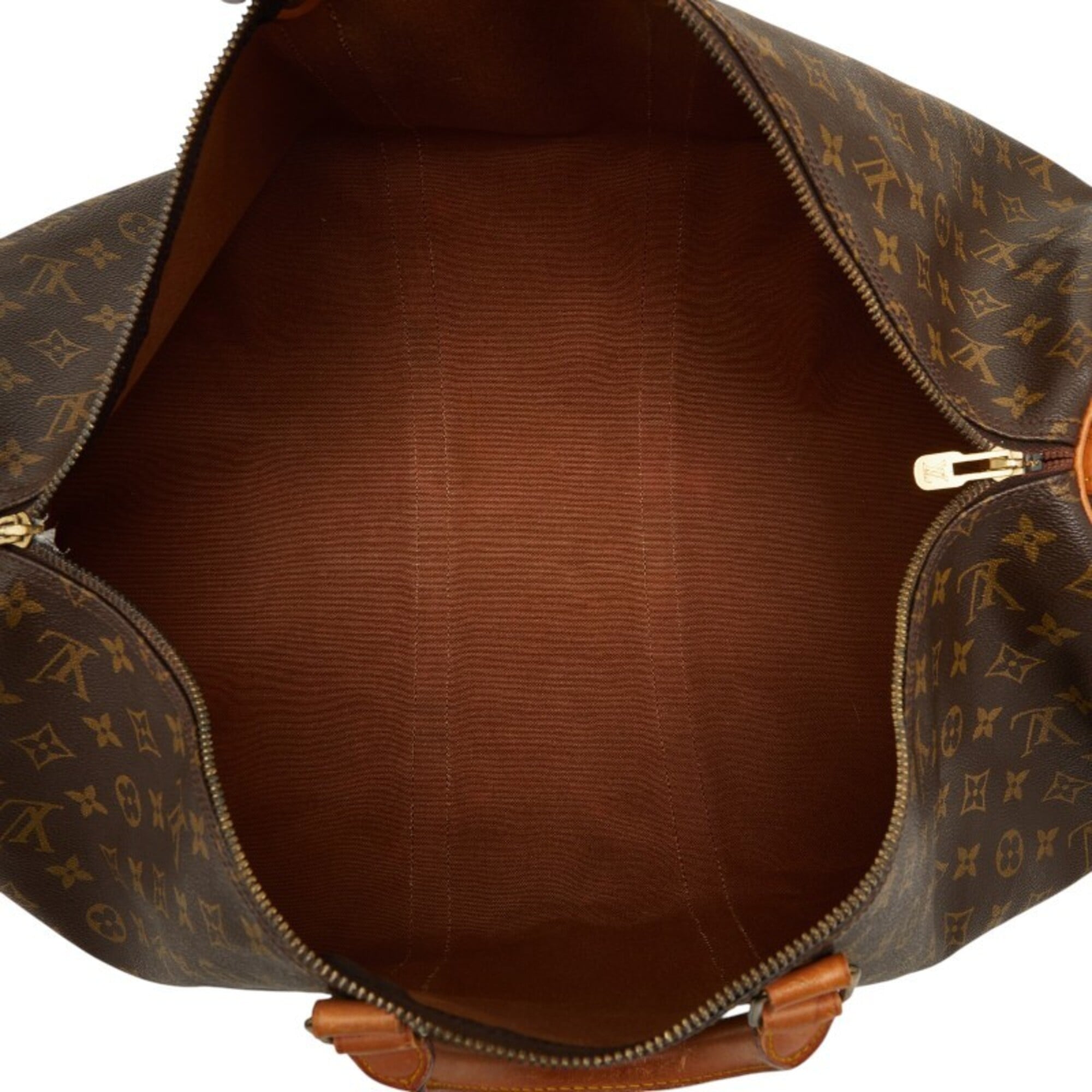 Louis Vuitton Brown Pvc Leather Boston Bag (Pre-Owned)
