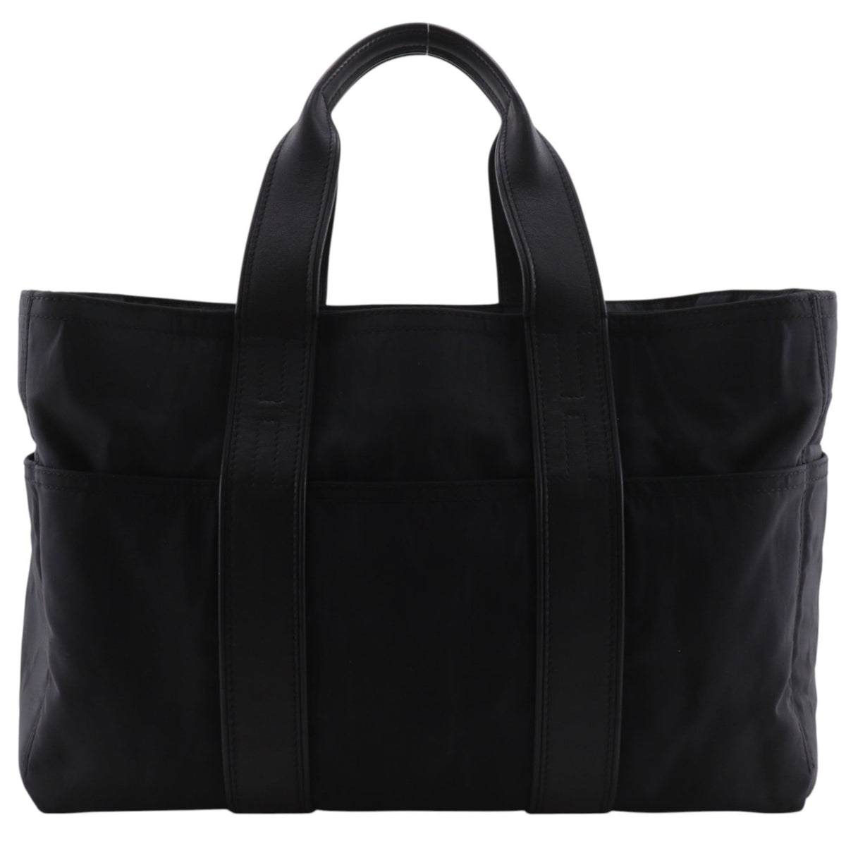 Hermes Acapulco Black Nylon Handbag (Pre-Owned)