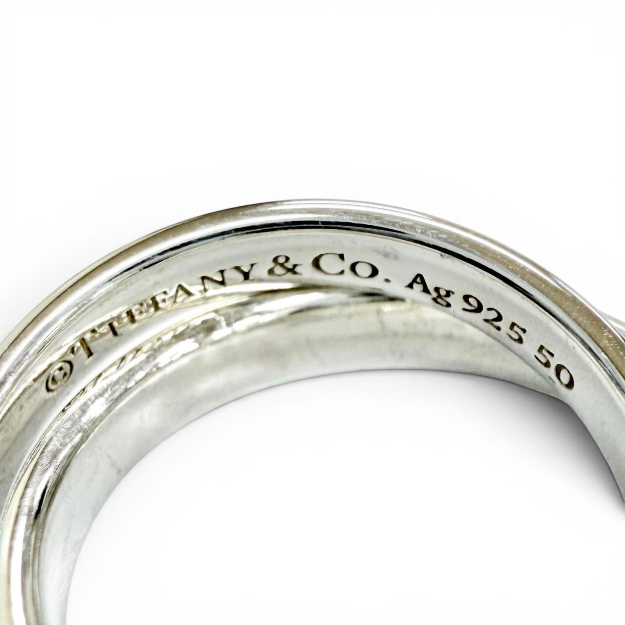 Tiffany Silver Silver 925 Band Ring (Pre-Owned)