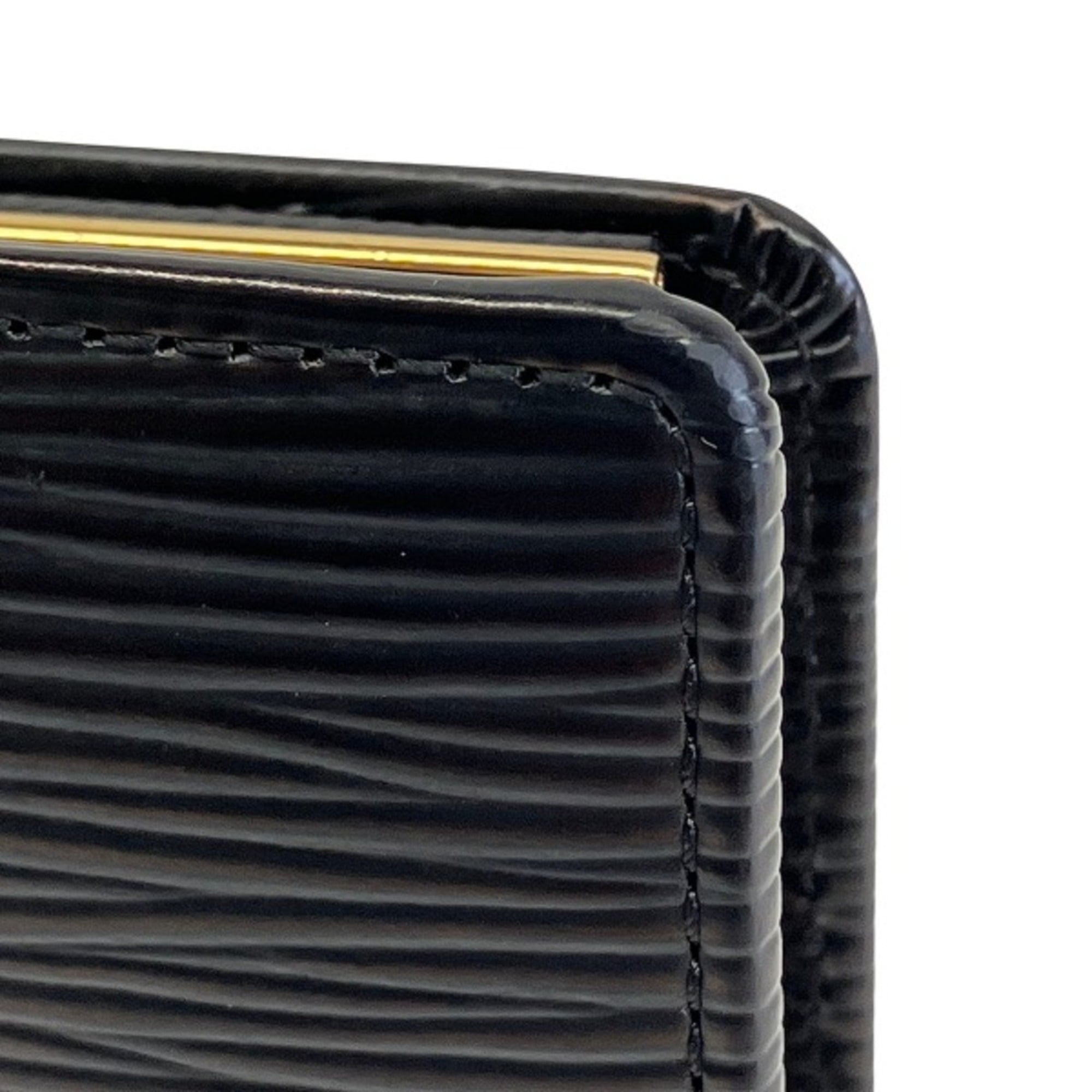Louis Vuitton Epi Black Epi Leather Wallet (Bi-Fold) (Pre-Owned)