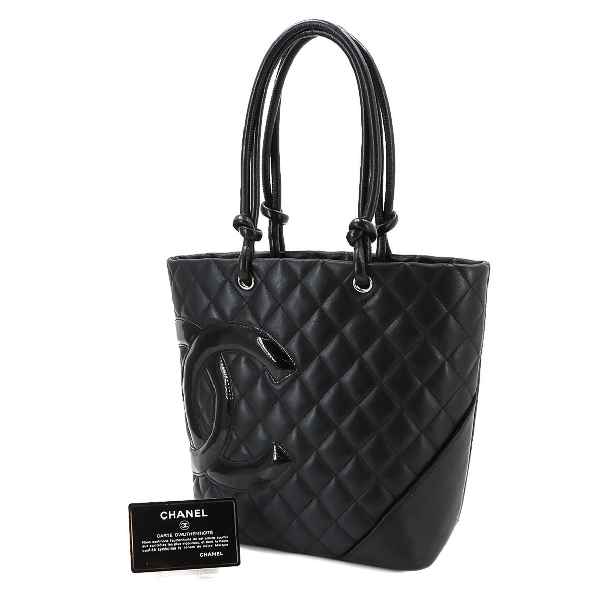 Chanel Black Cambon Ligne Handbag Tote Bag (Pre-Owned)