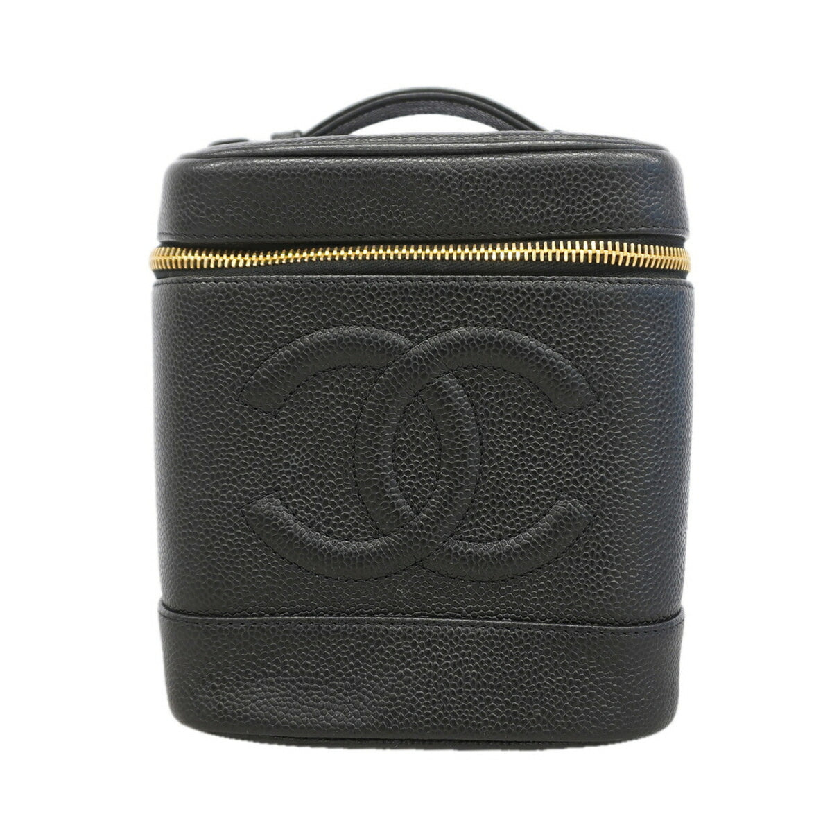 Chanel Black Grained Calfskin Vanity Bag (Pre-Owned)