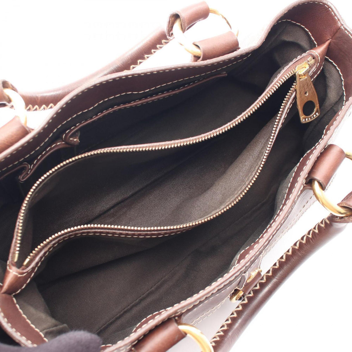 Celine Brown Leather Handbag (Pre-Owned)
