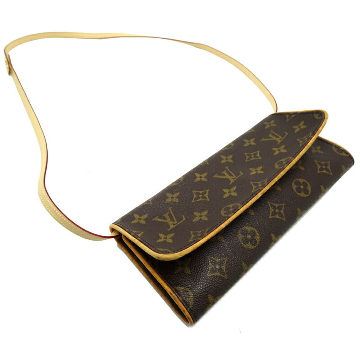 Louis Vuitton Brown Monogram Pochette Shoulder Bag (Pre-Owned)
