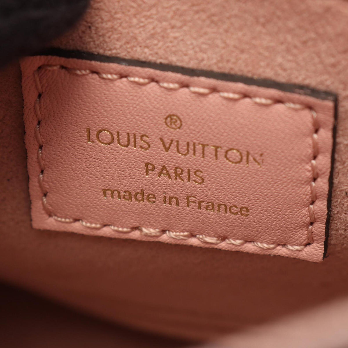 Louis Vuitton Brown Pink Rose Poudre Coated Canvas Leather Handbag (Pre-Owned)