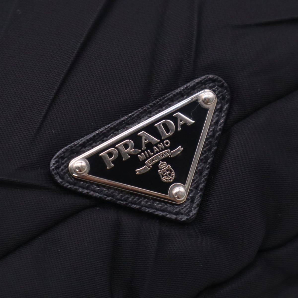 Prada Saffiano Black Nero Nylon Saffiano Clutch Bag Shoulder Bag (Pre-Owned)