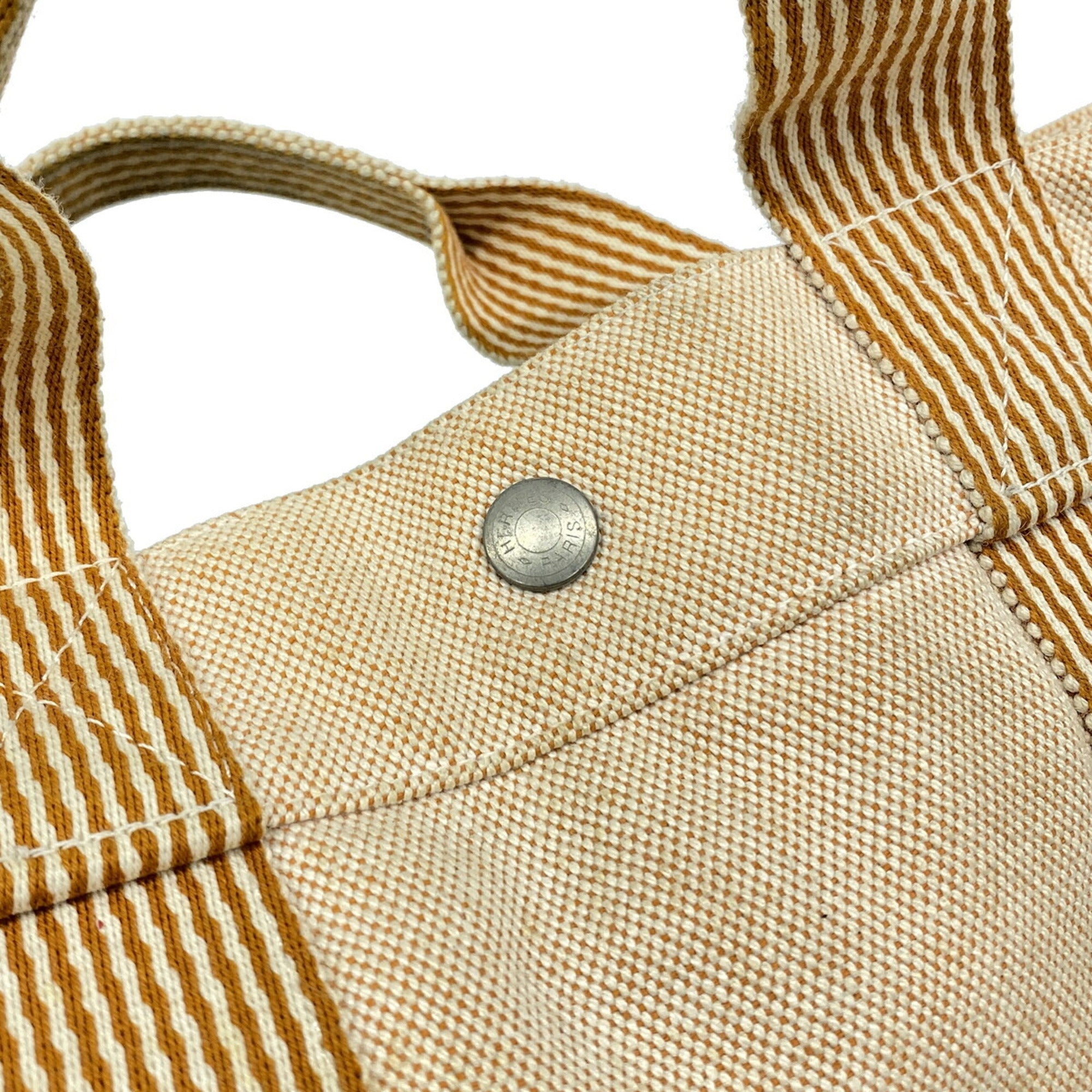 Hermes Orange Canvas Tote Bag (Pre-Owned)