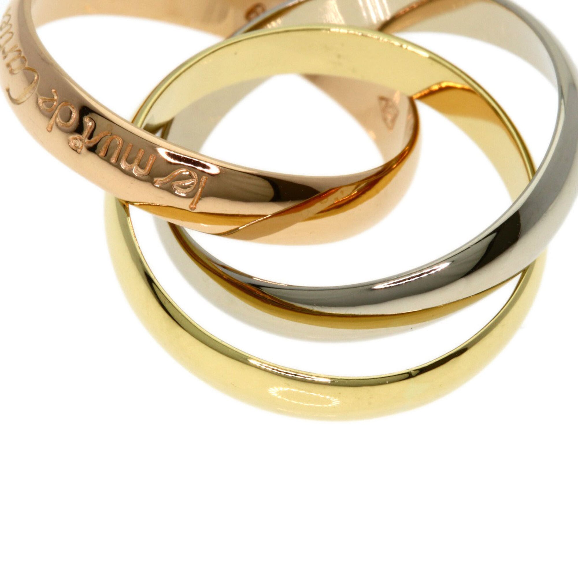 Cartier Trinity Yellow Gold (18K) Pink Gold (18K) White Gold (18K) Band Ring (Pre-Owned)