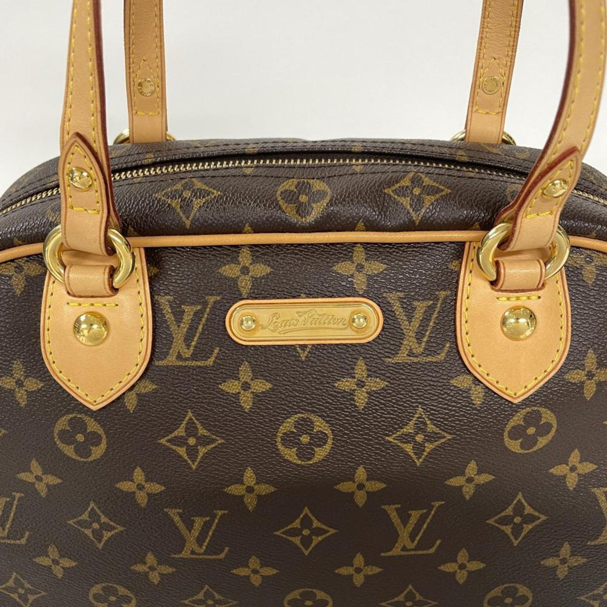 Louis Vuitton Brown Monogram Canvas Shoulder Bag (Pre-Owned)