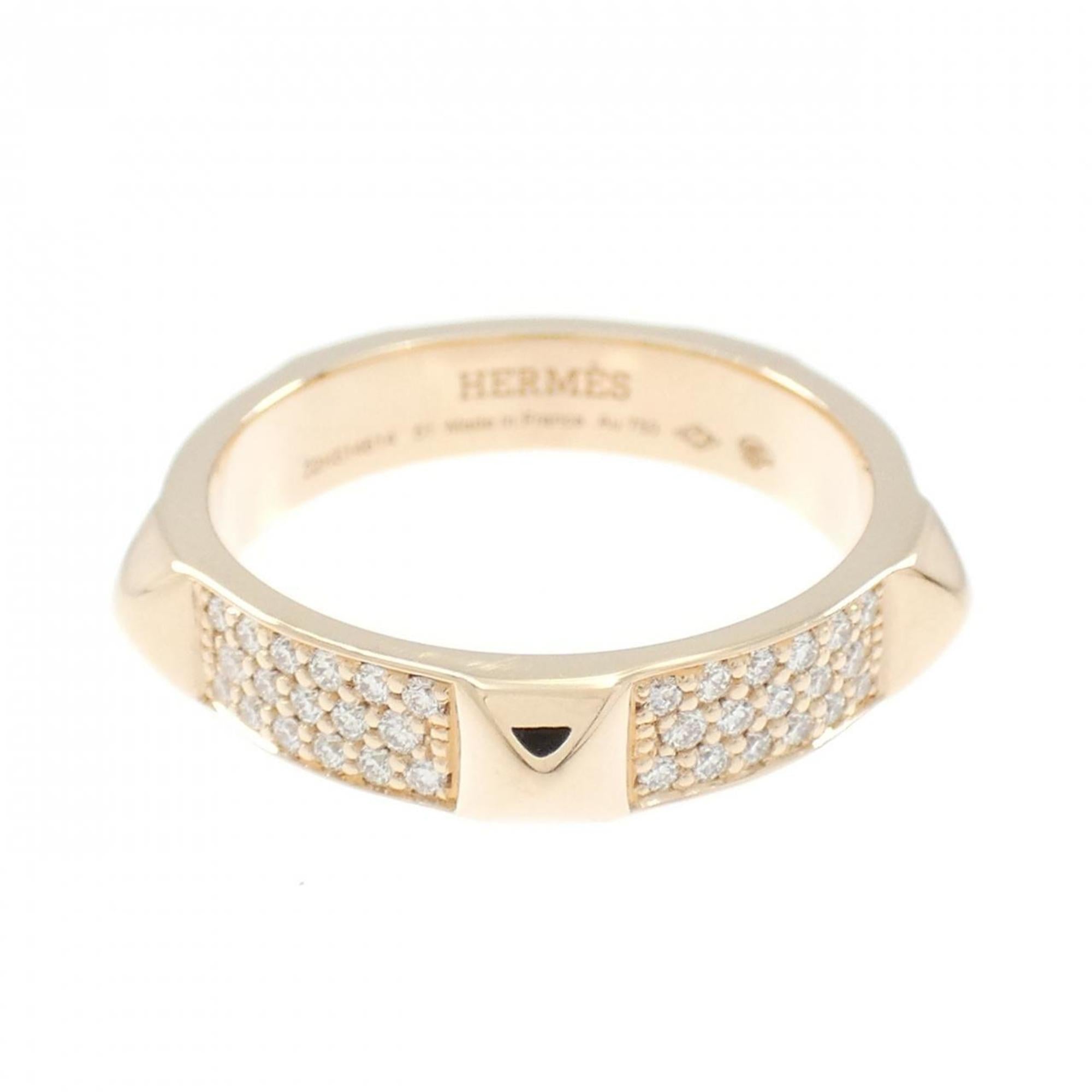 Hermes Pink Gold Pink Gold (18K) Band Ring (Pre-Owned)