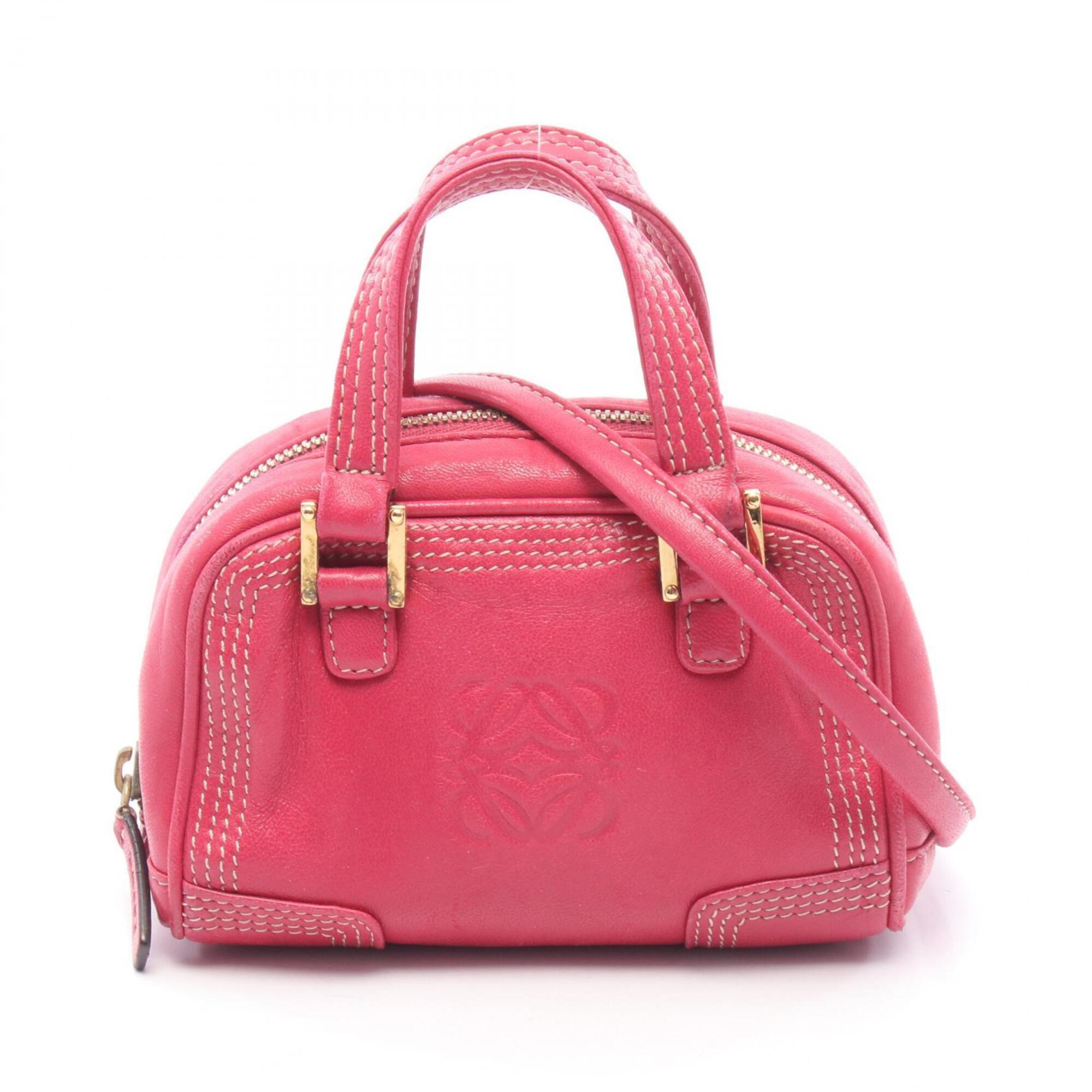 Loewe Pink Leather Handbag (Pre-Owned)